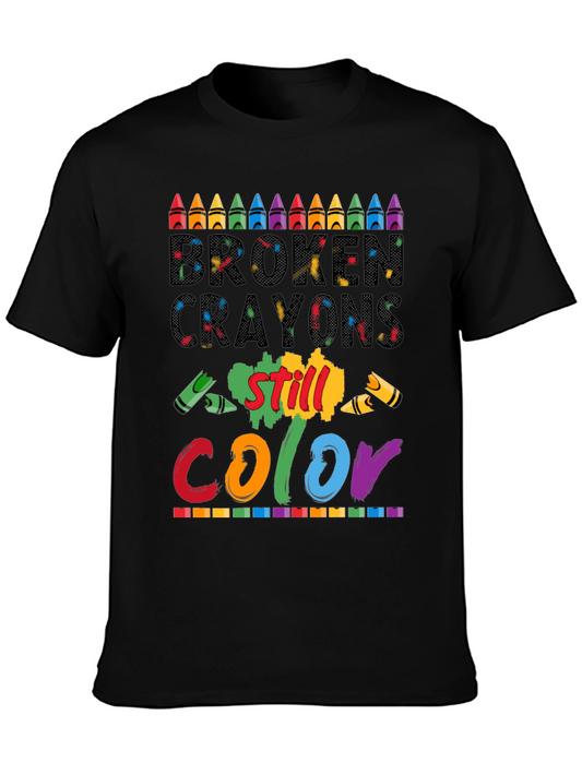 Broken Crayons Still Color Graphic Tee
