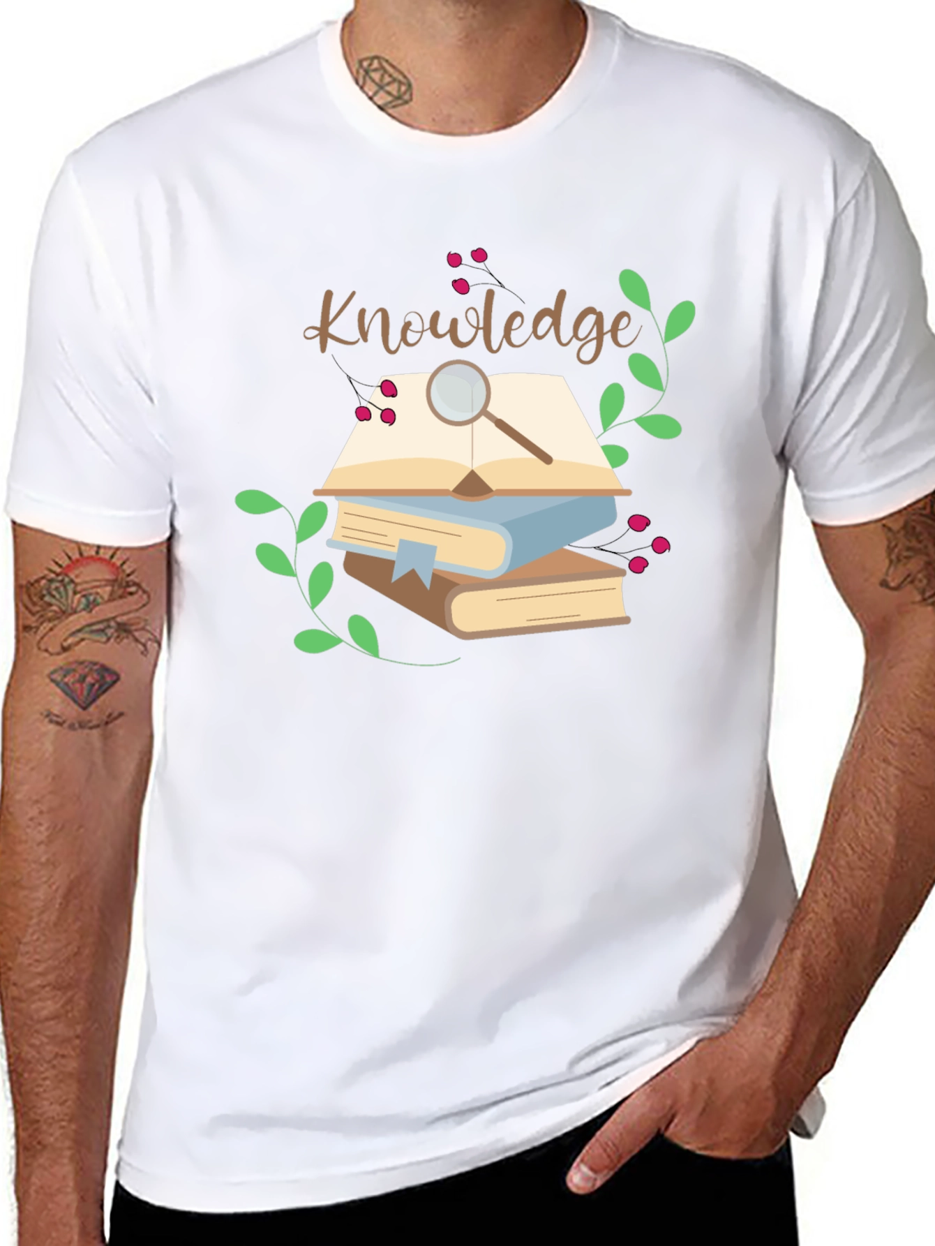 Knowledge Books Graphic Tee