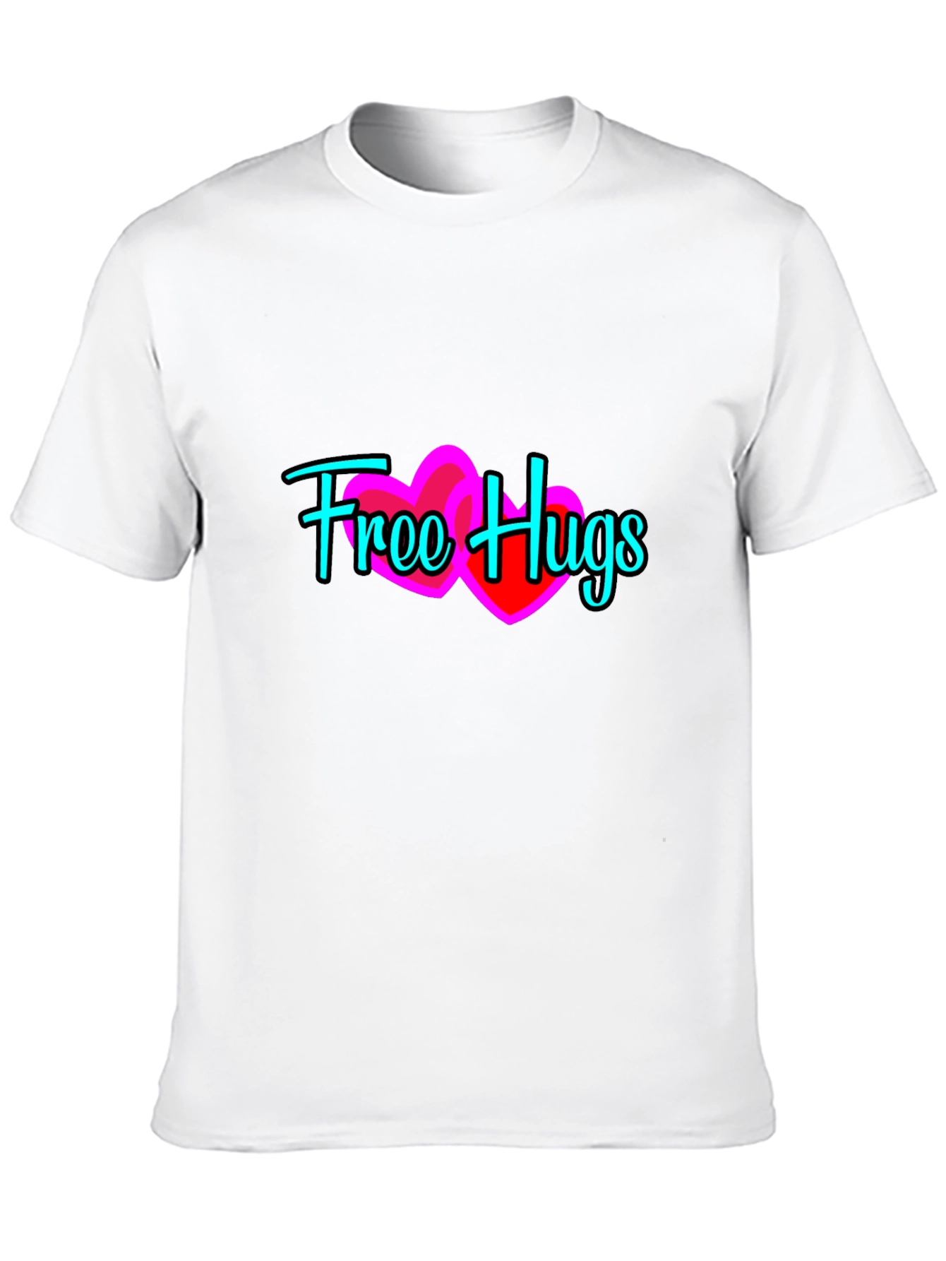 Free Hugs Graphic Tee - Soft Cotton Comfort