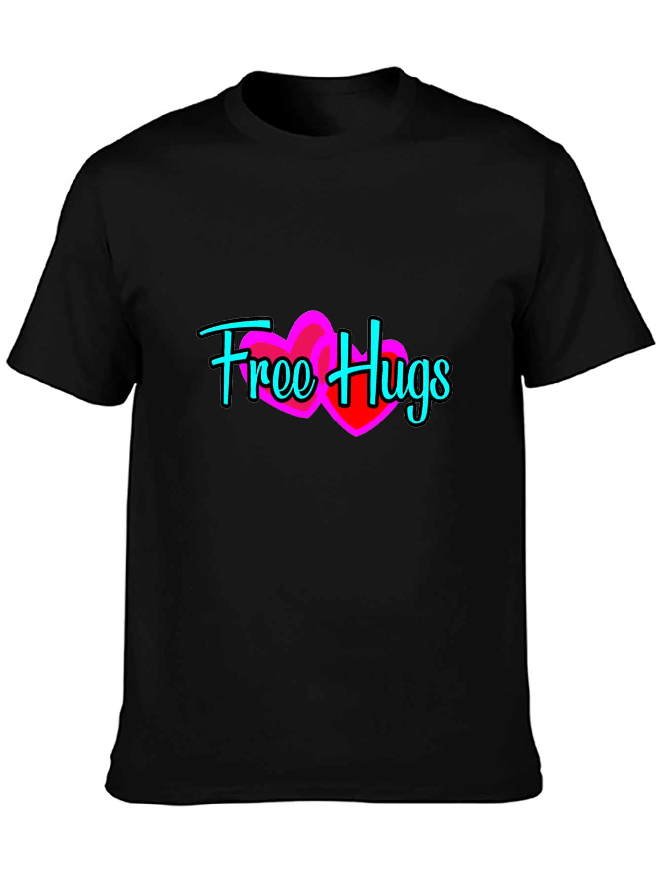 Free Hugs Graphic Tee - Soft Cotton Comfort