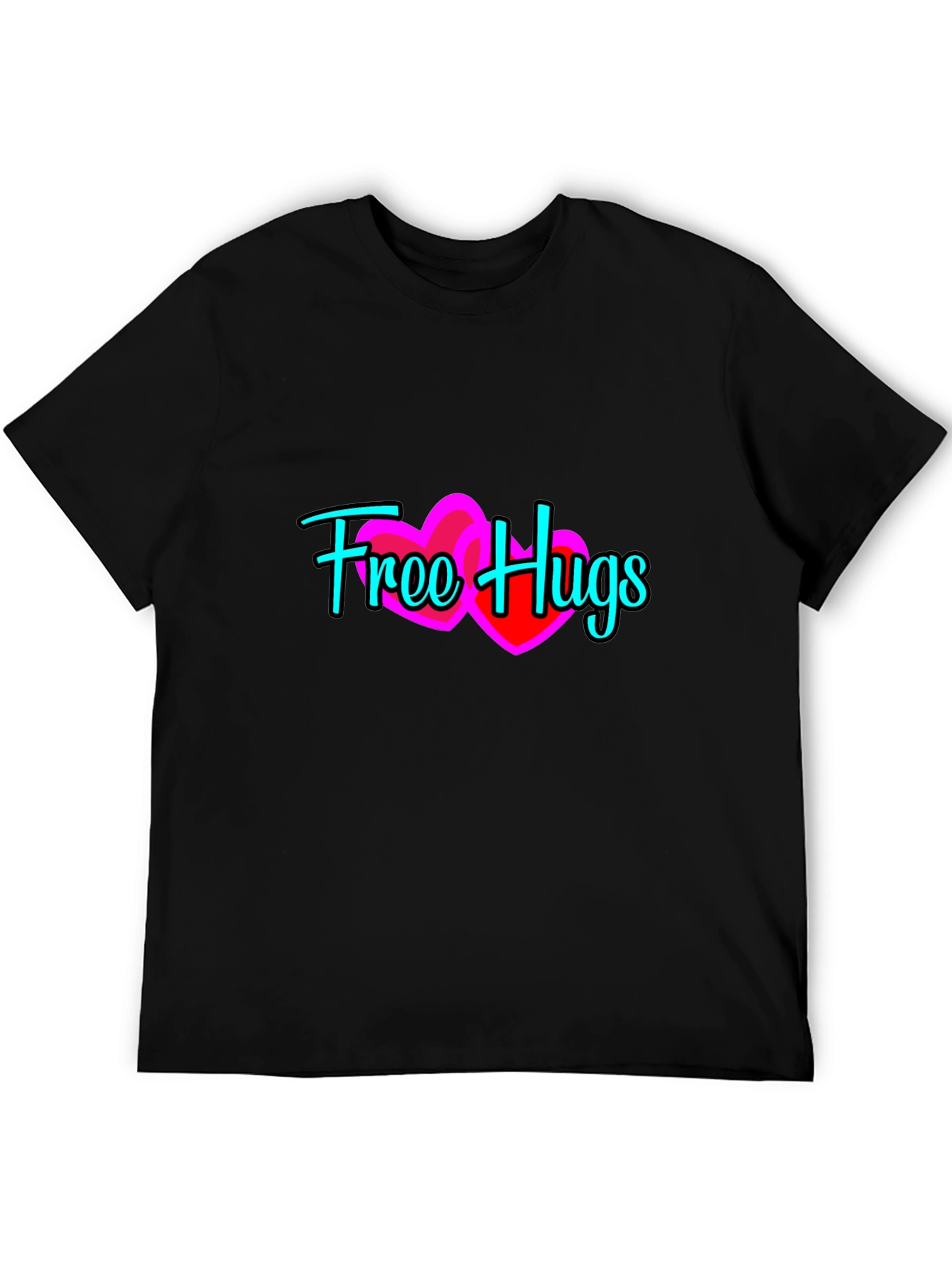 Free Hugs Graphic Tee - Soft Cotton Comfort