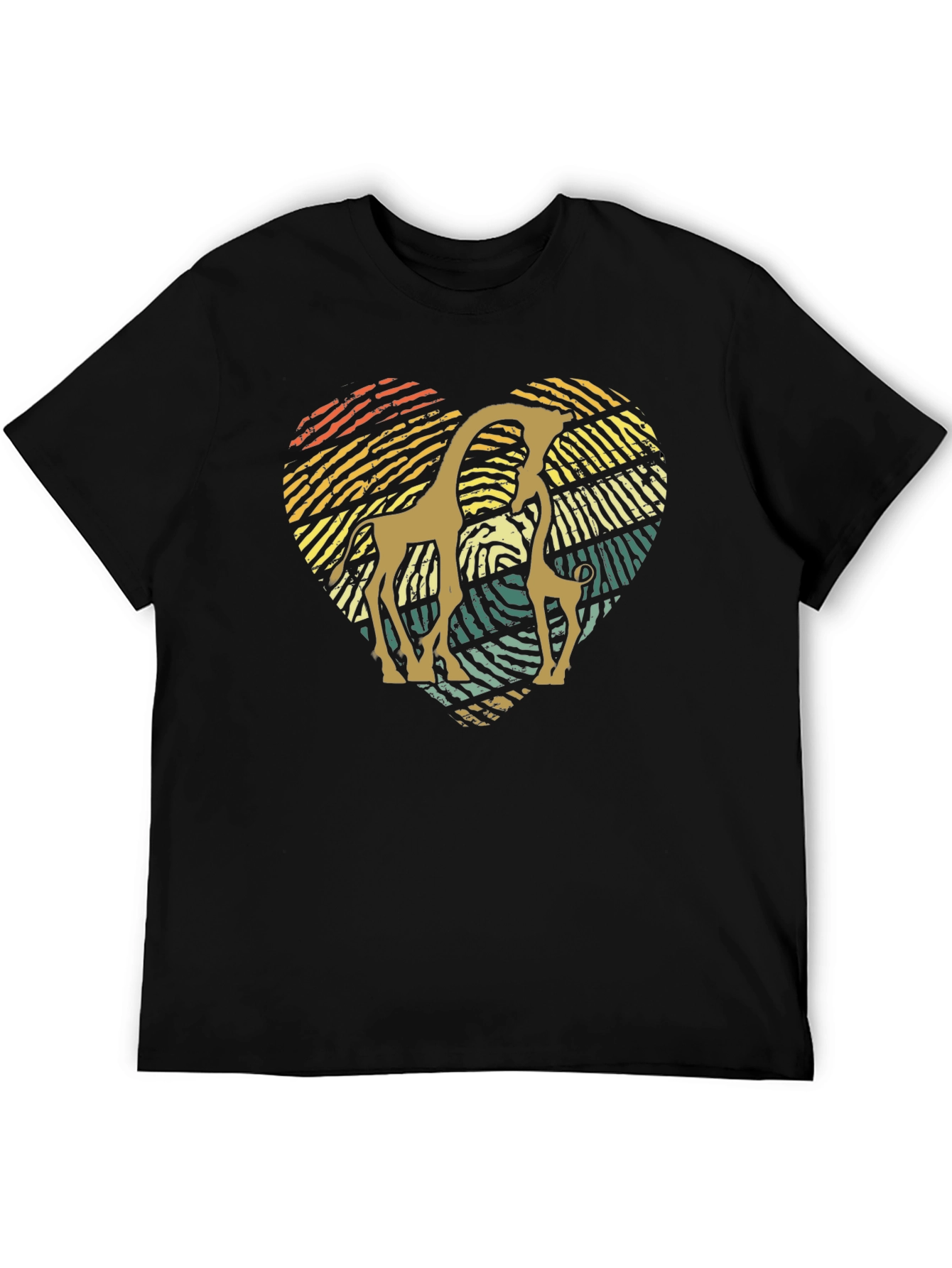 Giraffe Heart T-Shirt - Animal Lover Tee