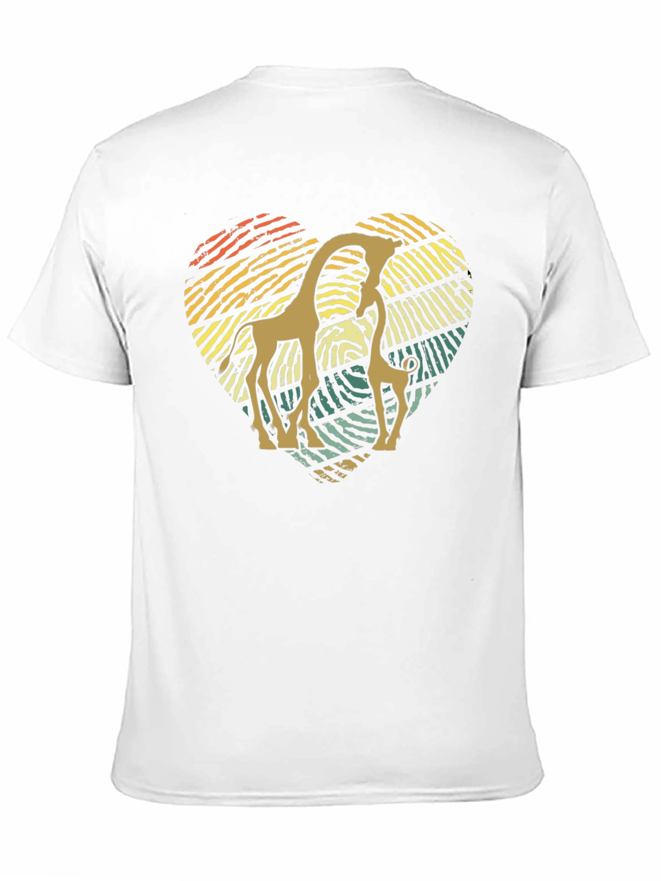 Giraffe Heart T-Shirt - Animal Lover Tee
