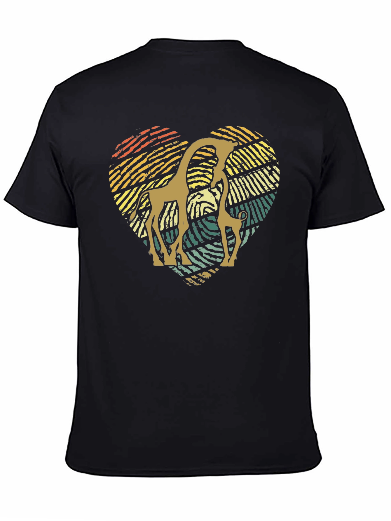 Giraffe Heart T-Shirt - Animal Lover Tee