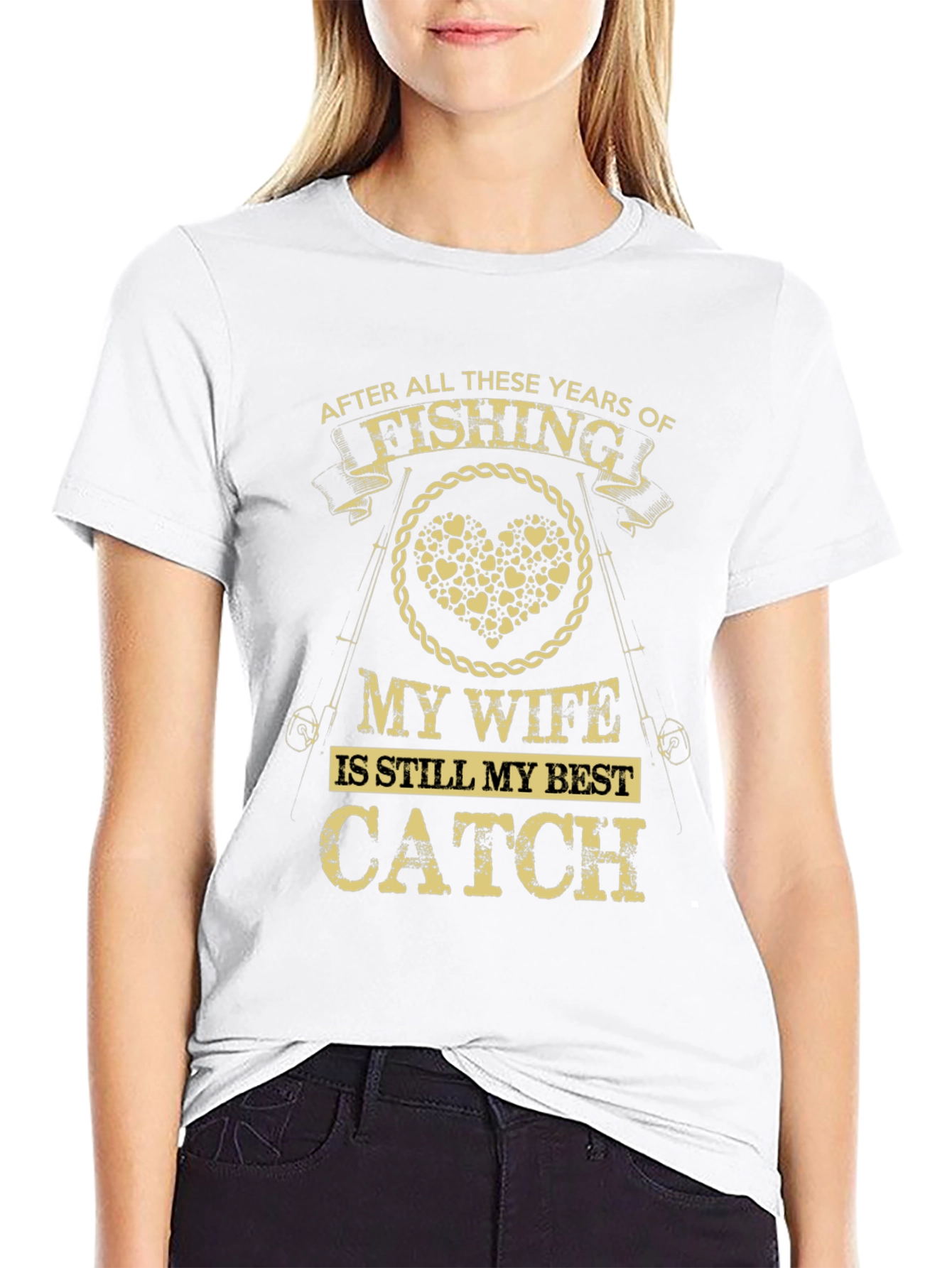 Fishing Wife Best Catch Graphic Tee