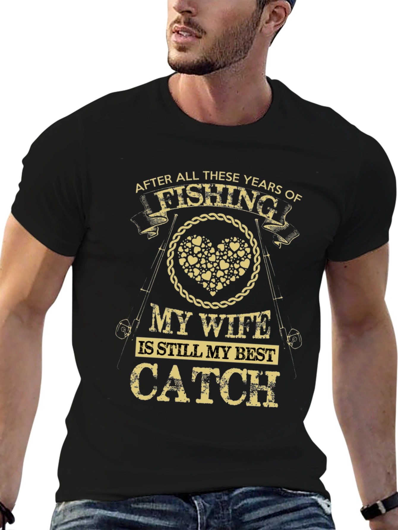 Fishing Wife Best Catch Graphic Tee