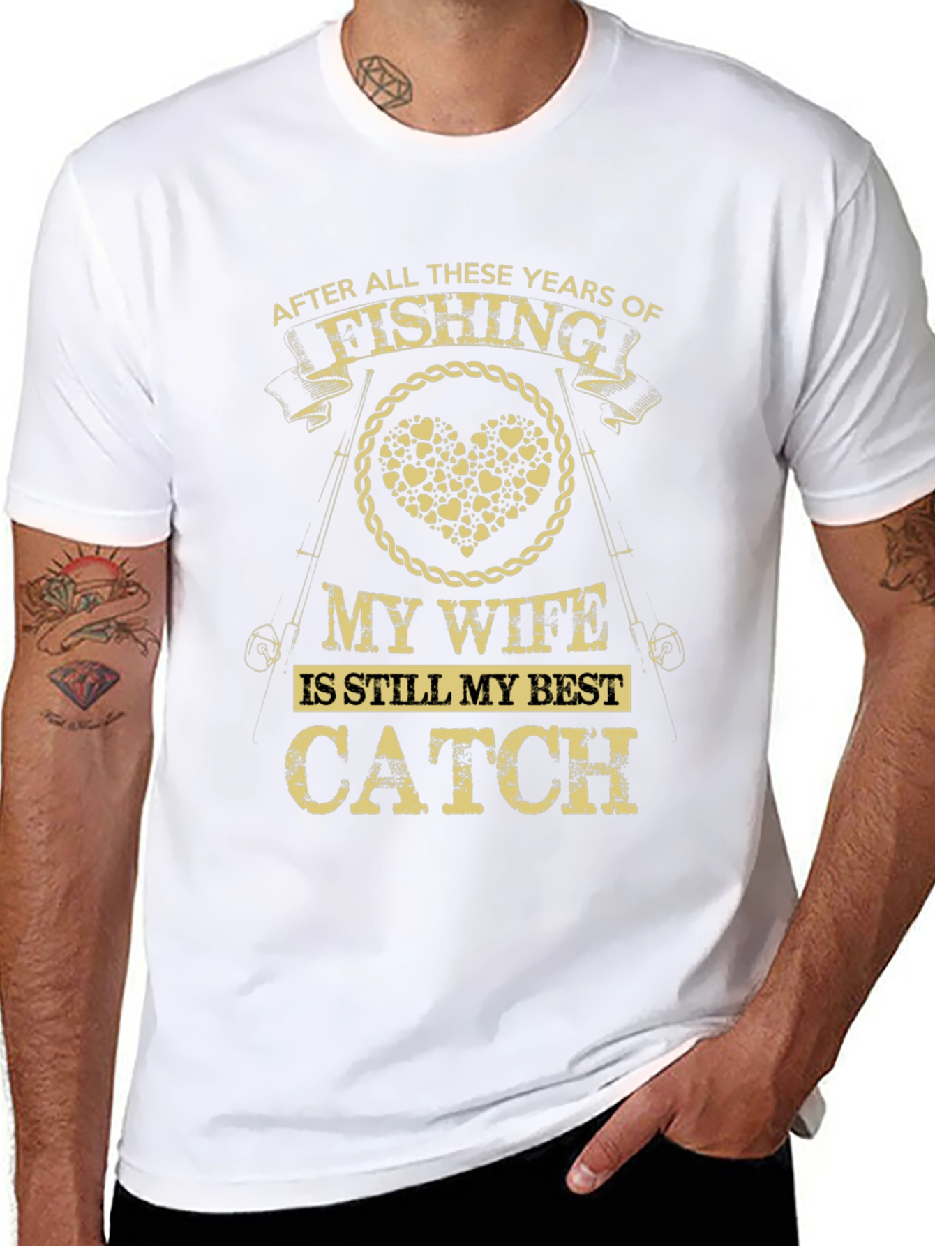 Fishing Wife Best Catch Graphic Tee