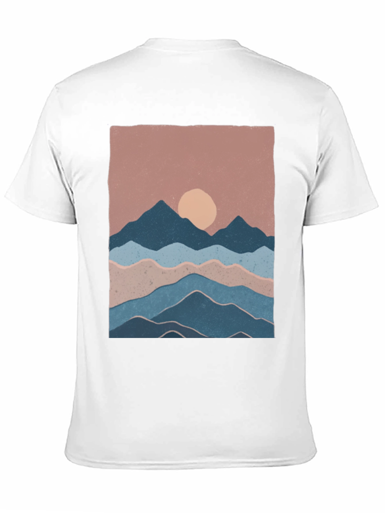 Mountains and Sun Graphic T-Shirt - Black