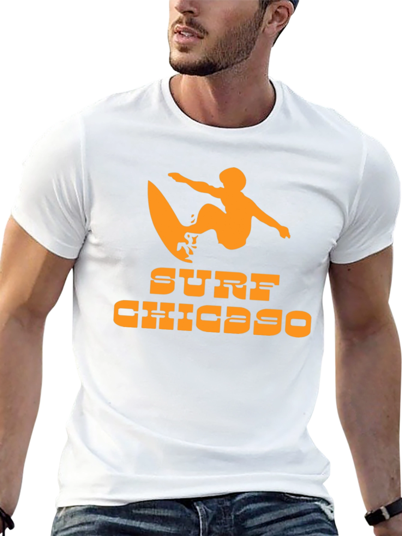 Surf Chicago Graphic Tee - Cool Beach Vibes