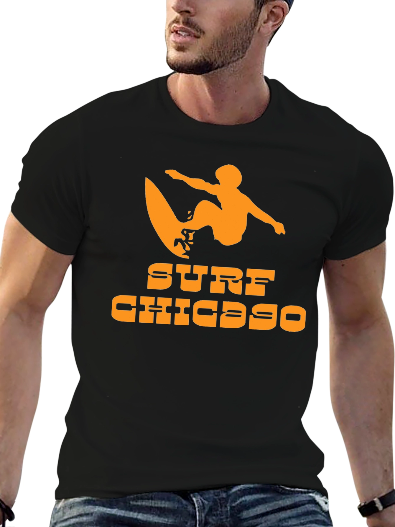 Surf Chicago Graphic Tee - Cool Beach Vibes