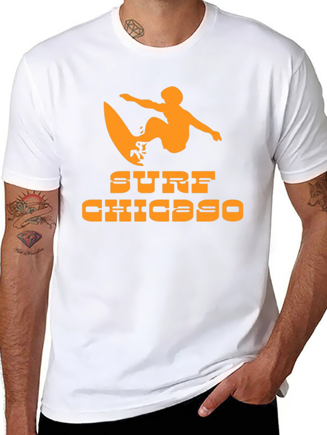 Surf Chicago Graphic Tee - Cool Beach Vibes