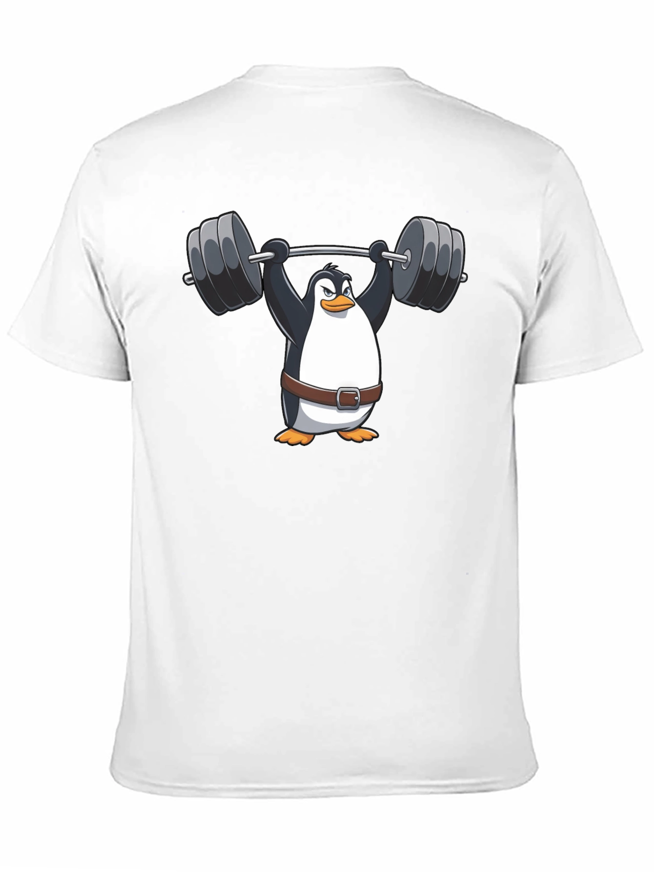 Penguin Barbell T-Shirt - Black Graphic Tee