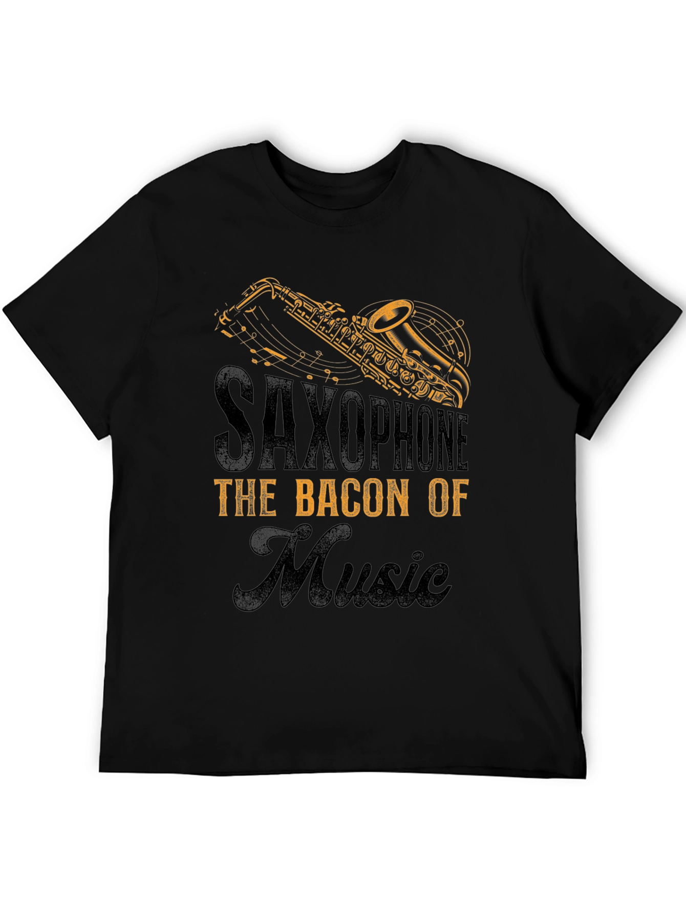 Saxophone Bacon of Music T-Shirt
