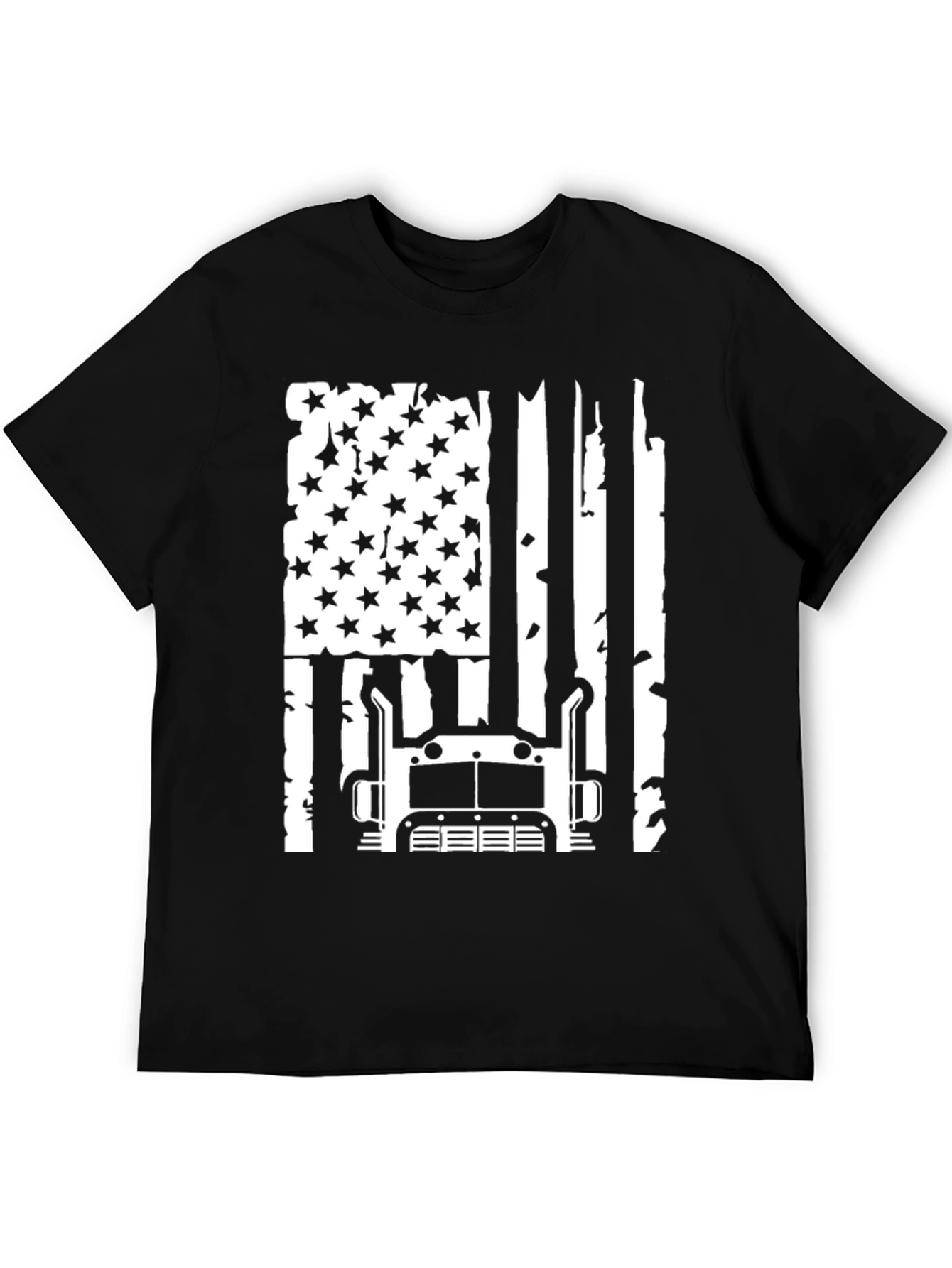 Trucker American Flag Graphic Tee