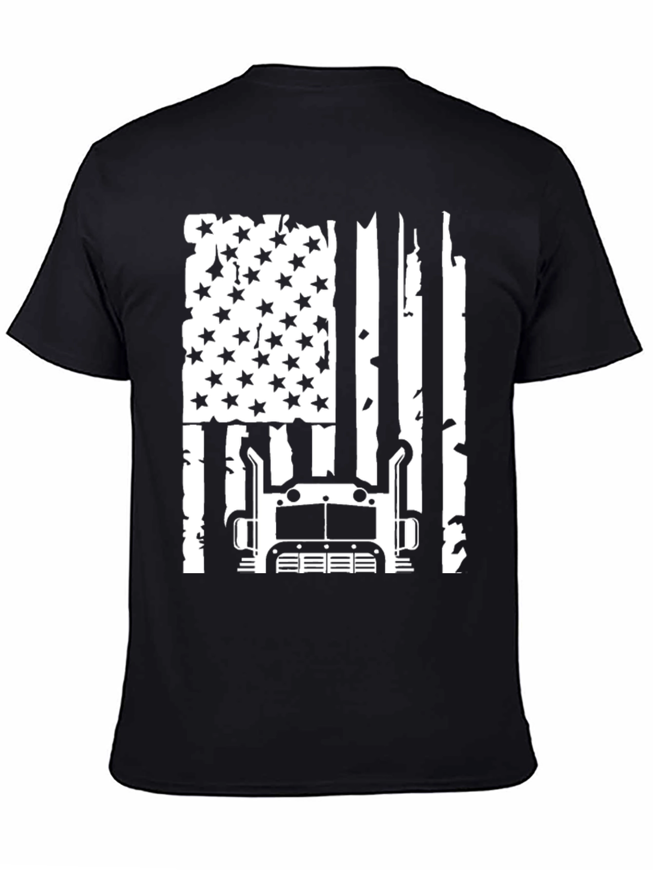 Trucker American Flag Graphic Tee