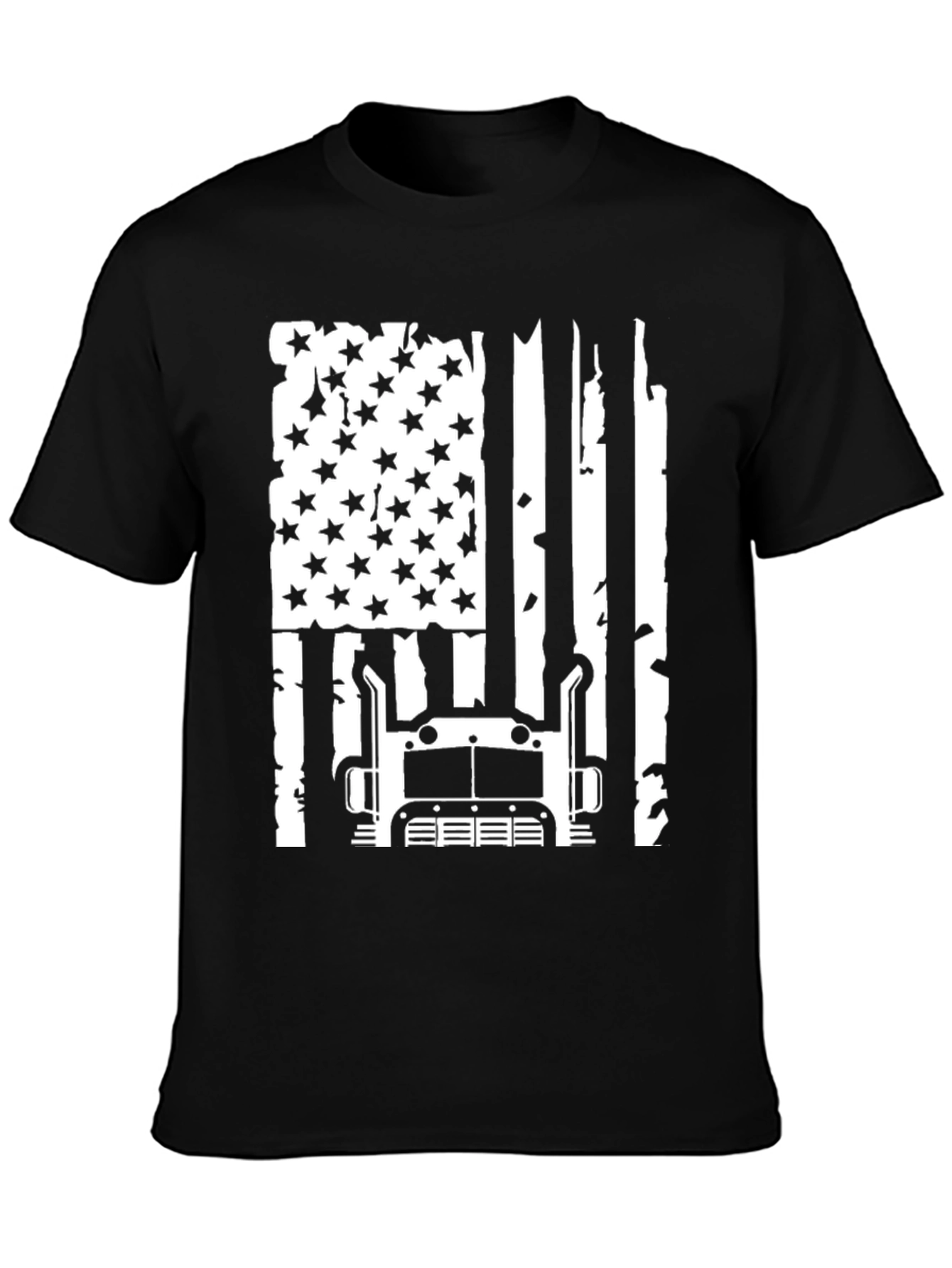 Trucker American Flag Graphic Tee