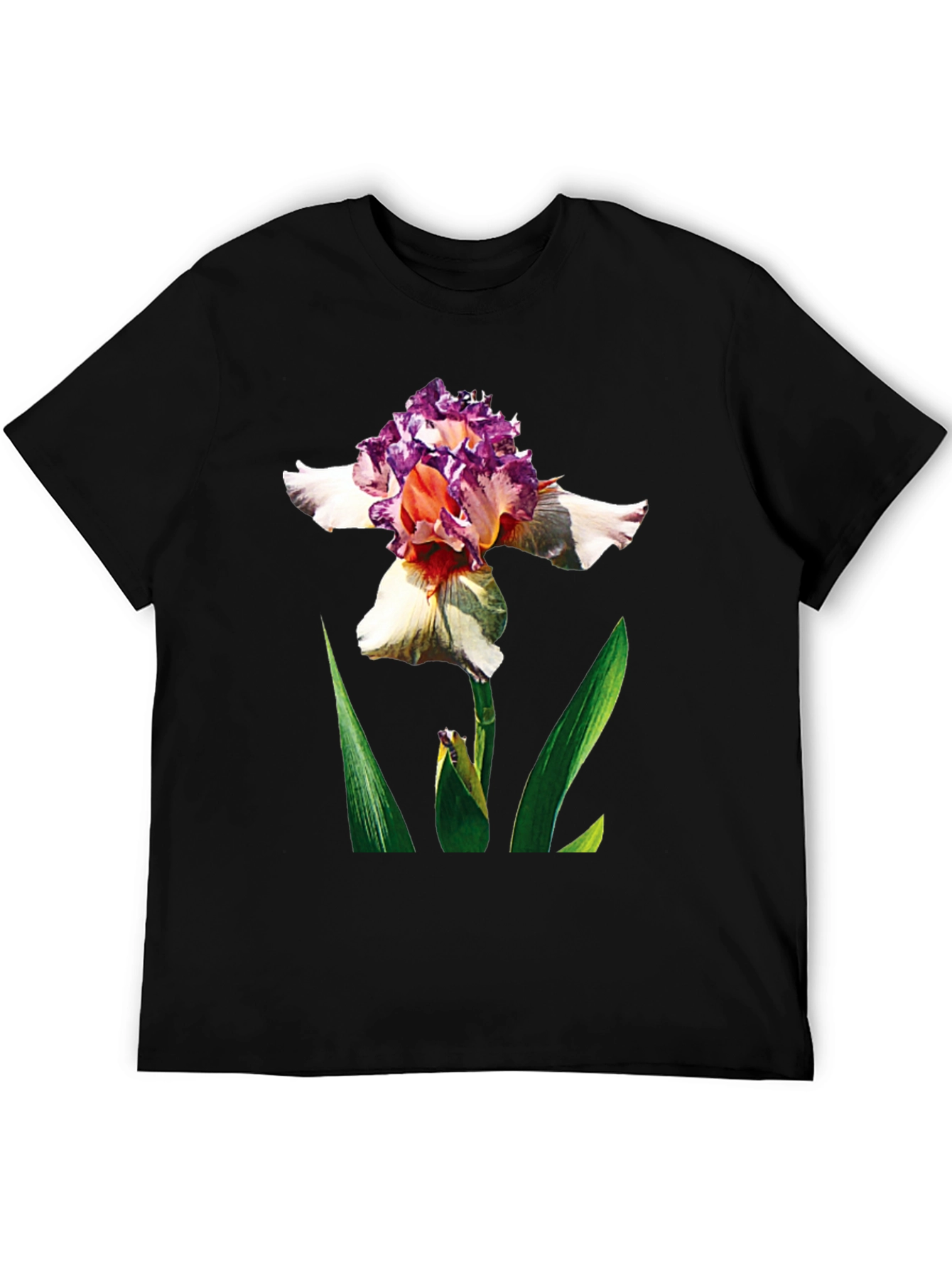 Floral Graphic Black Tee