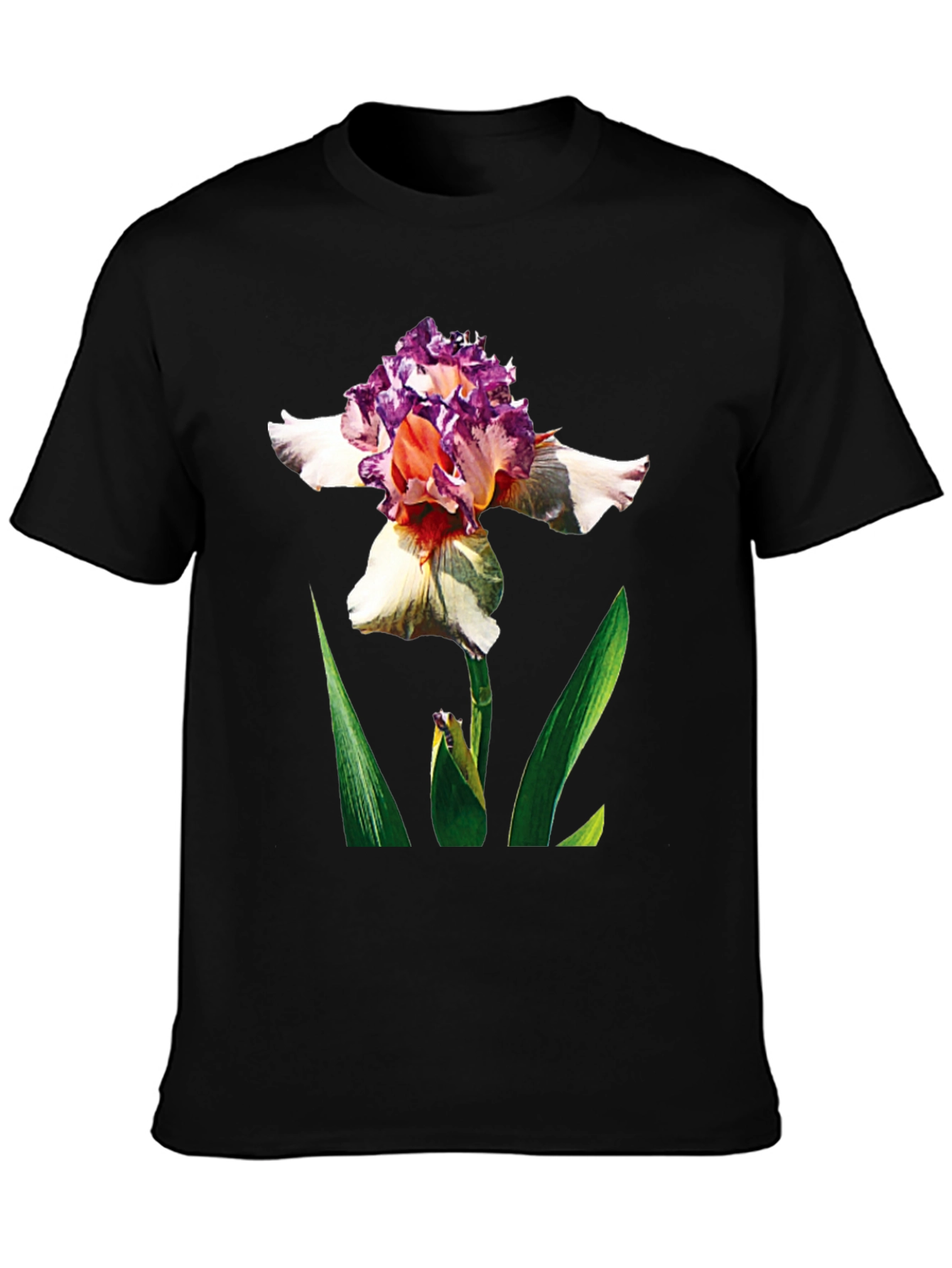 Floral Graphic Black Tee
