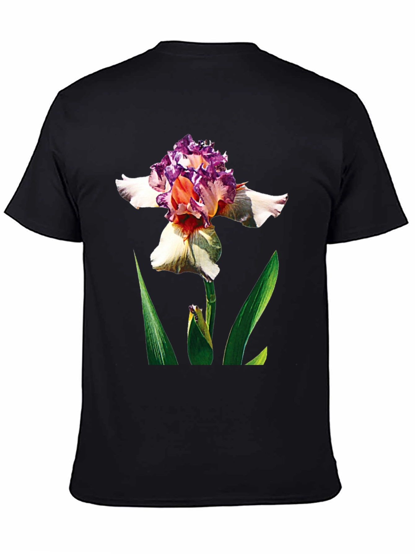 Floral Graphic Black Tee