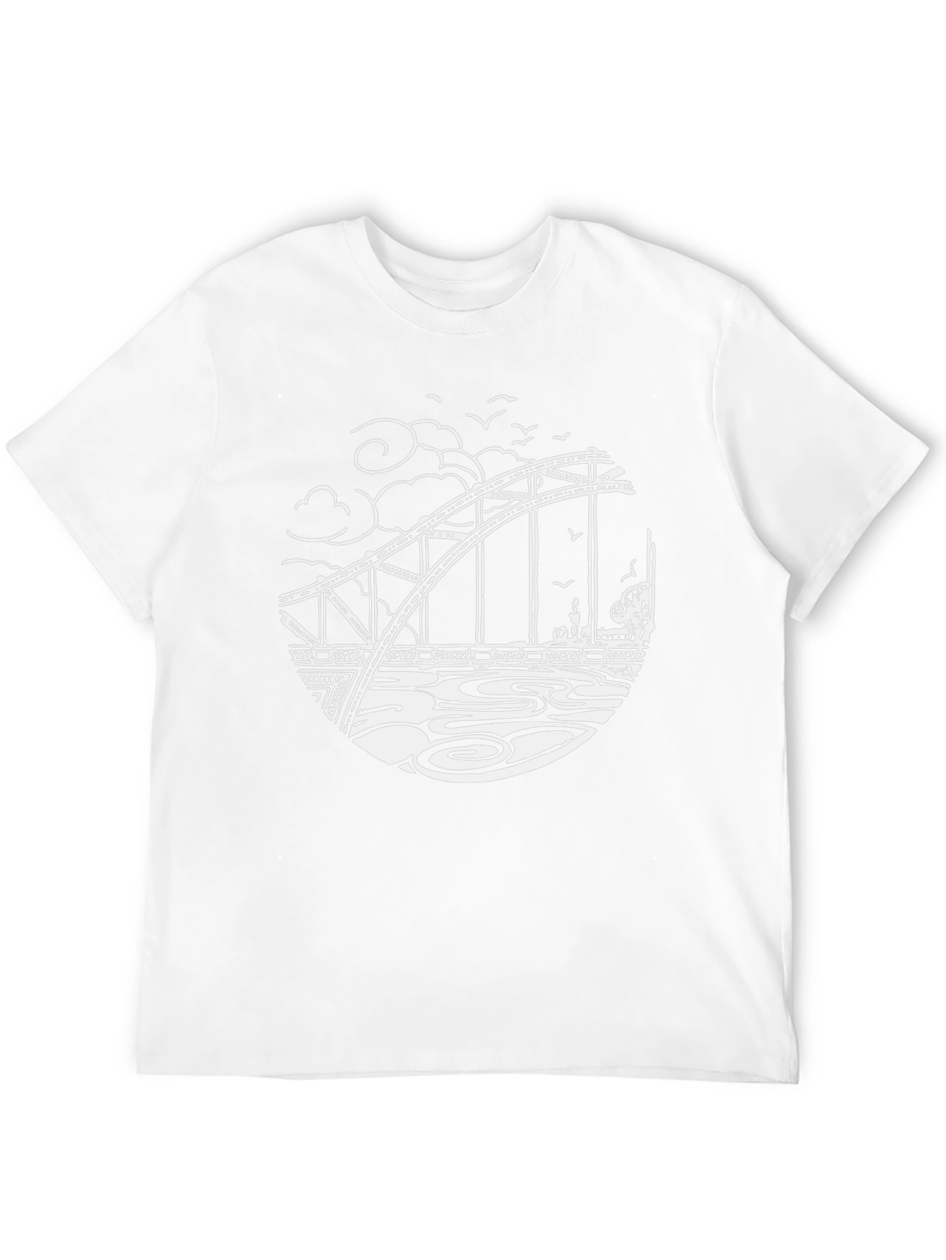Bridge Graphic Tee - Black Cotton T-Shirt