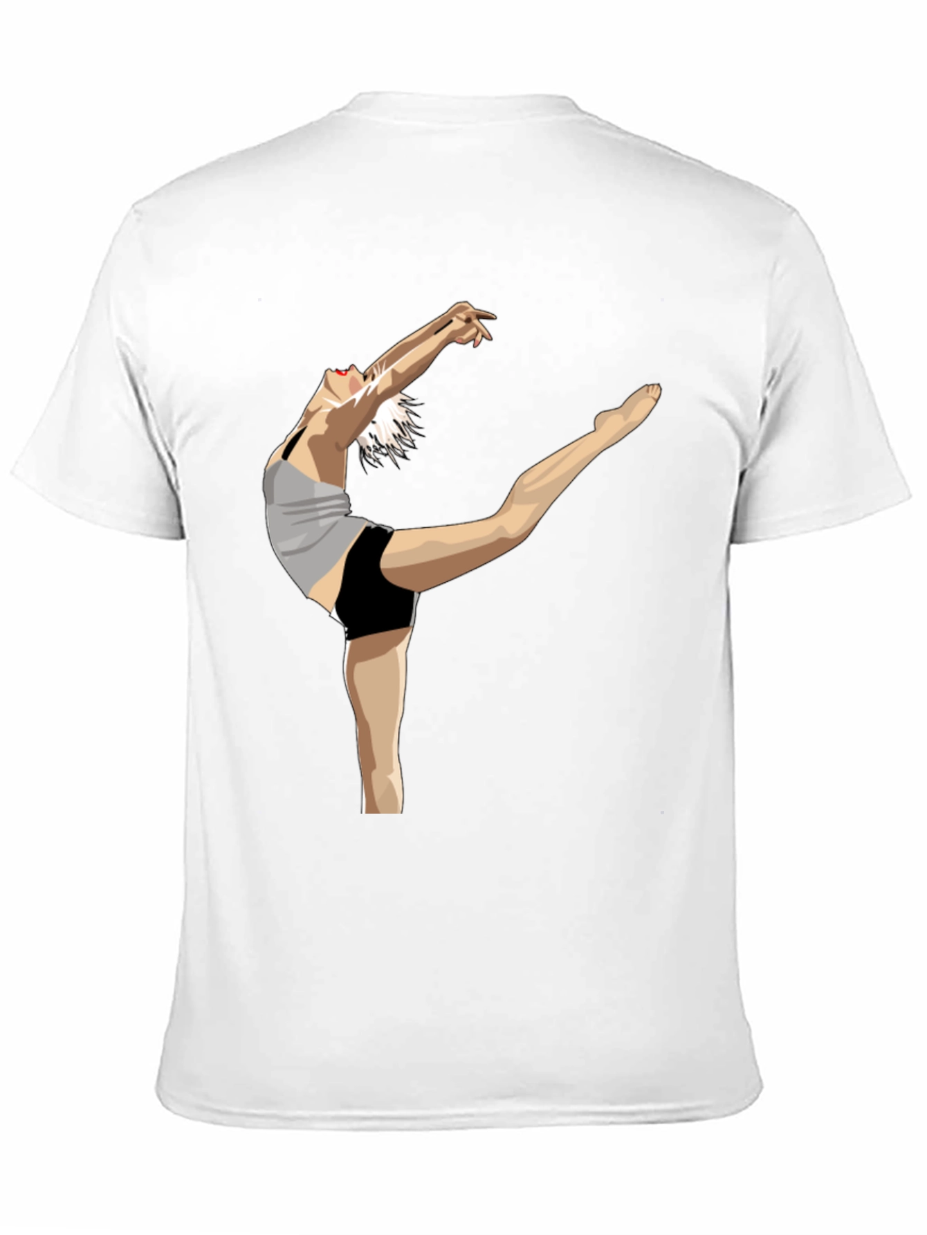 Dancer Graphic Black Cotton T-Shirt