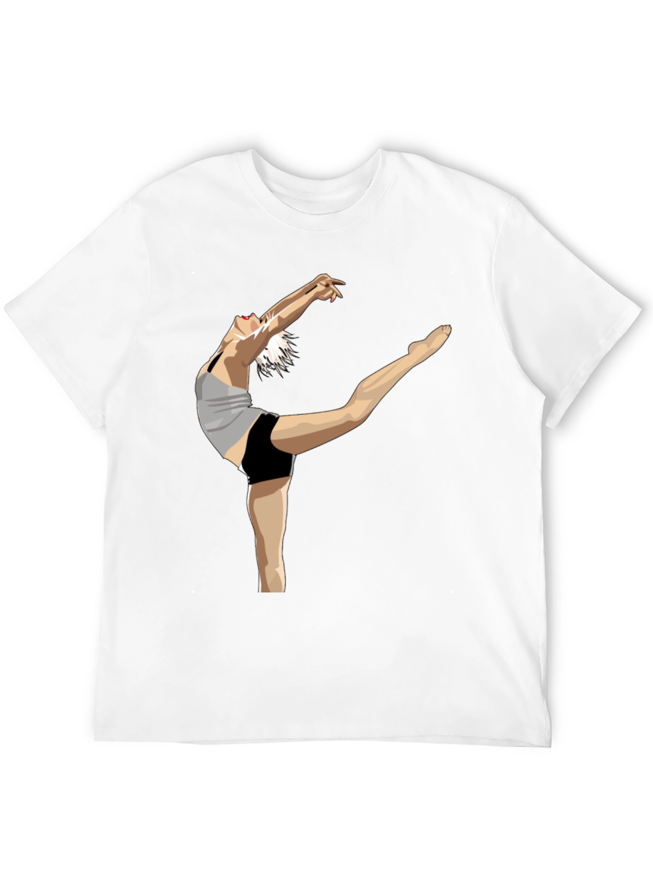 Dancer Graphic Black Cotton T-Shirt