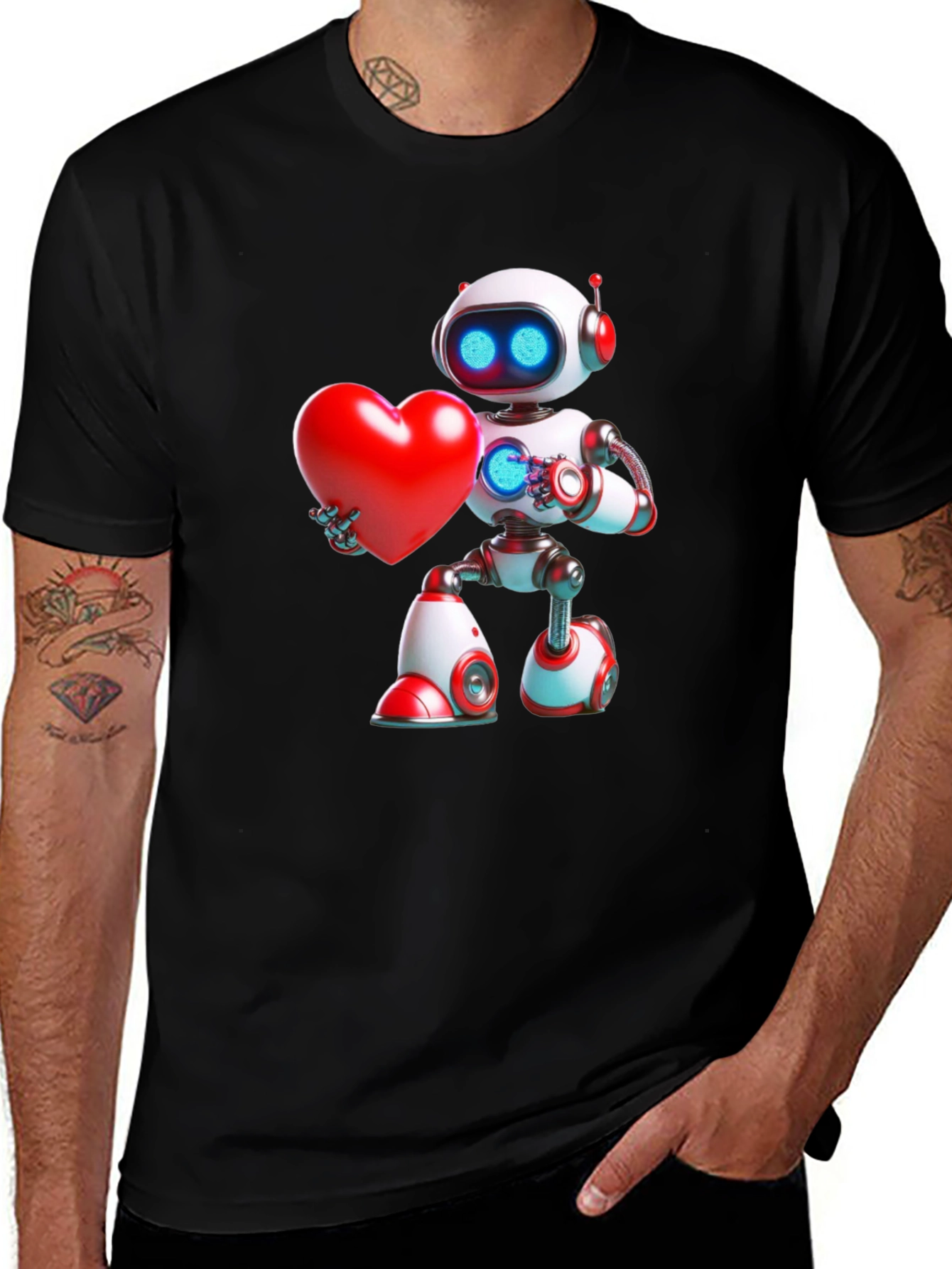 Robot Heart T-Shirt - Express Your Love!