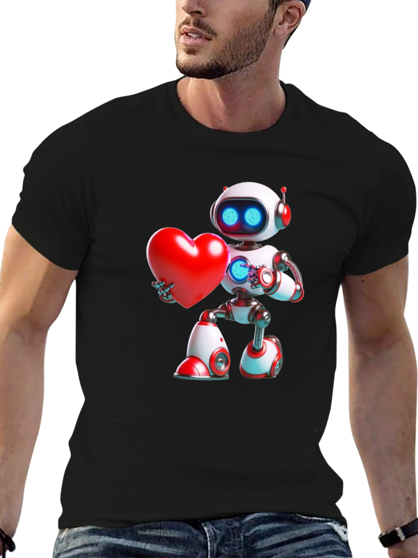 Robot Heart T-Shirt - Express Your Love!