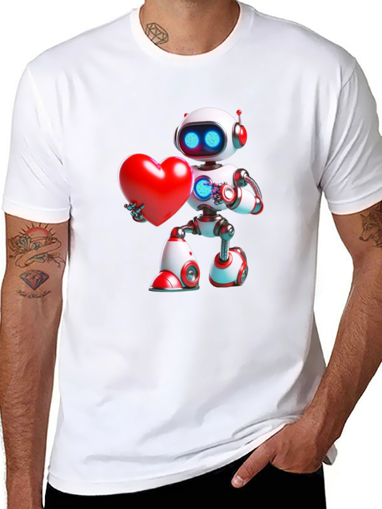 Robot Heart T-Shirt - Express Your Love!