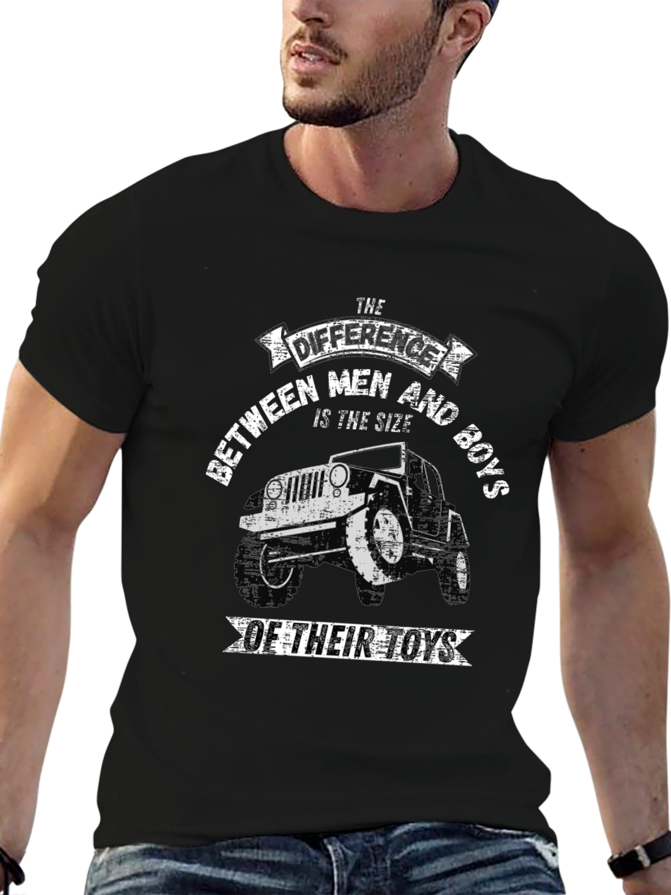Mens Size of Toys Jeep Graphic T-Shirt