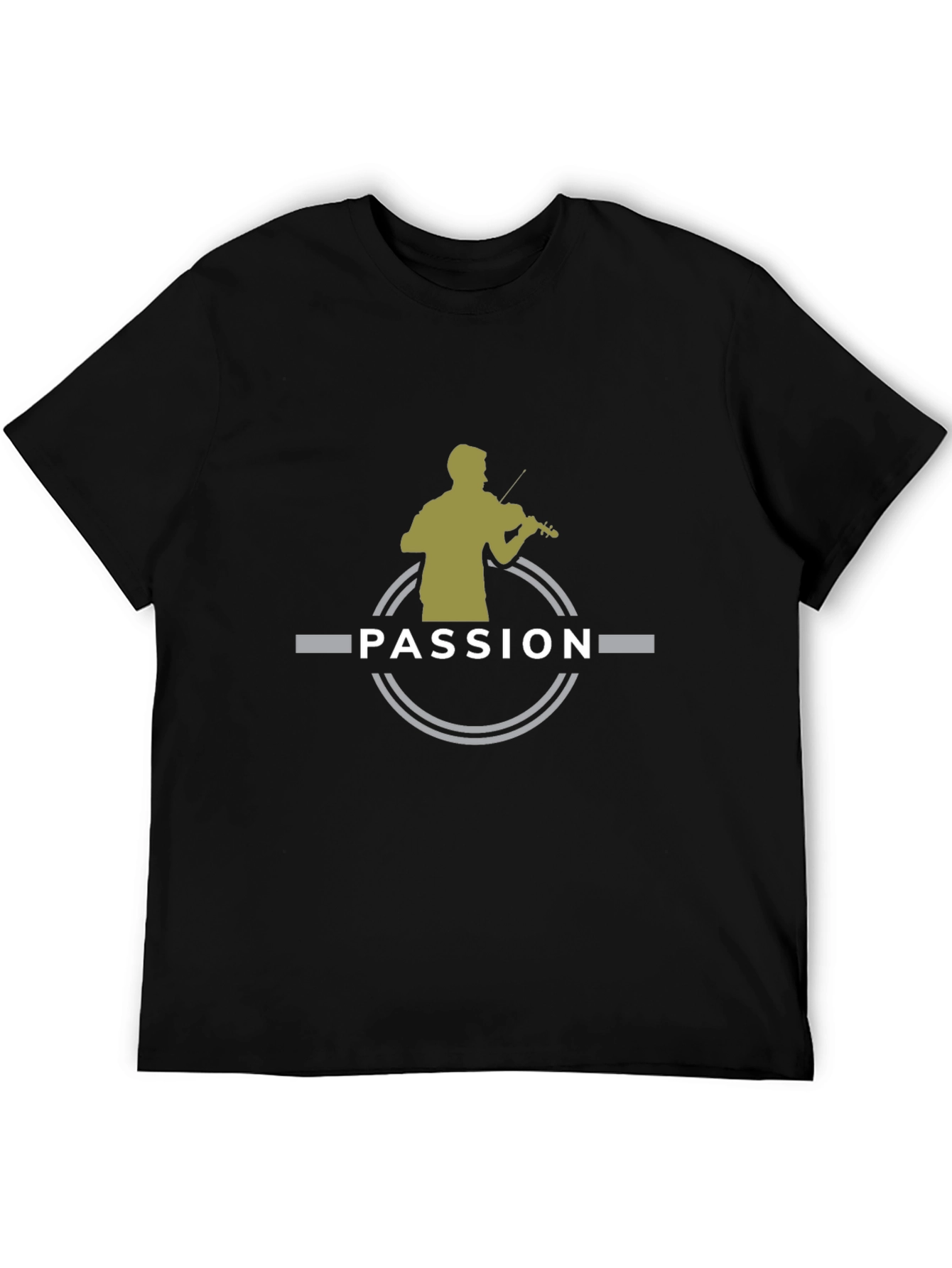 Passion Violinist Graphic Tee - Black