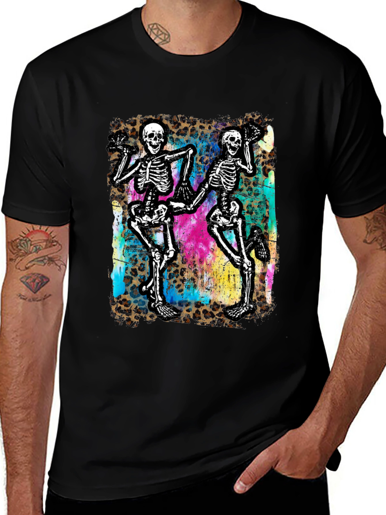 Dancing Skeleton Graphic Tee