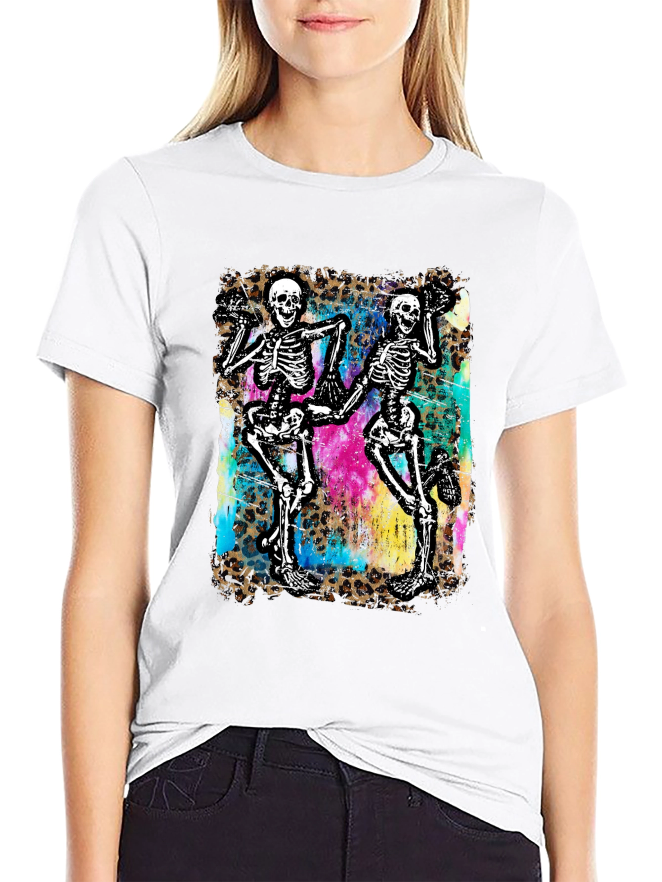 Dancing Skeleton Graphic Tee