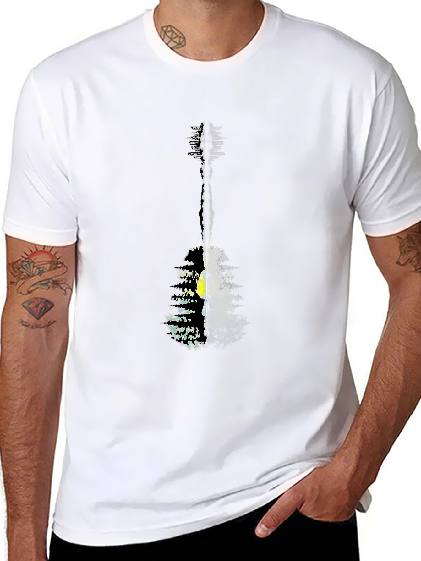 Nature Guitar Graphic Tee