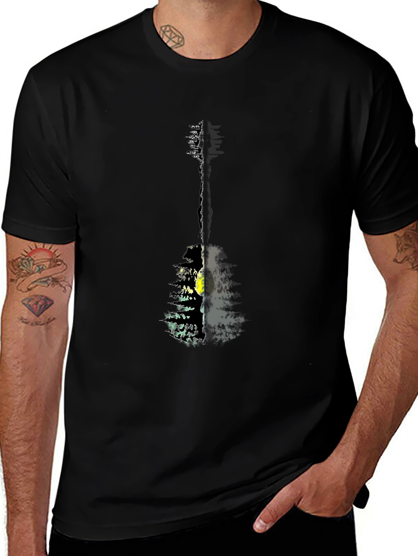 Nature Guitar Graphic Tee