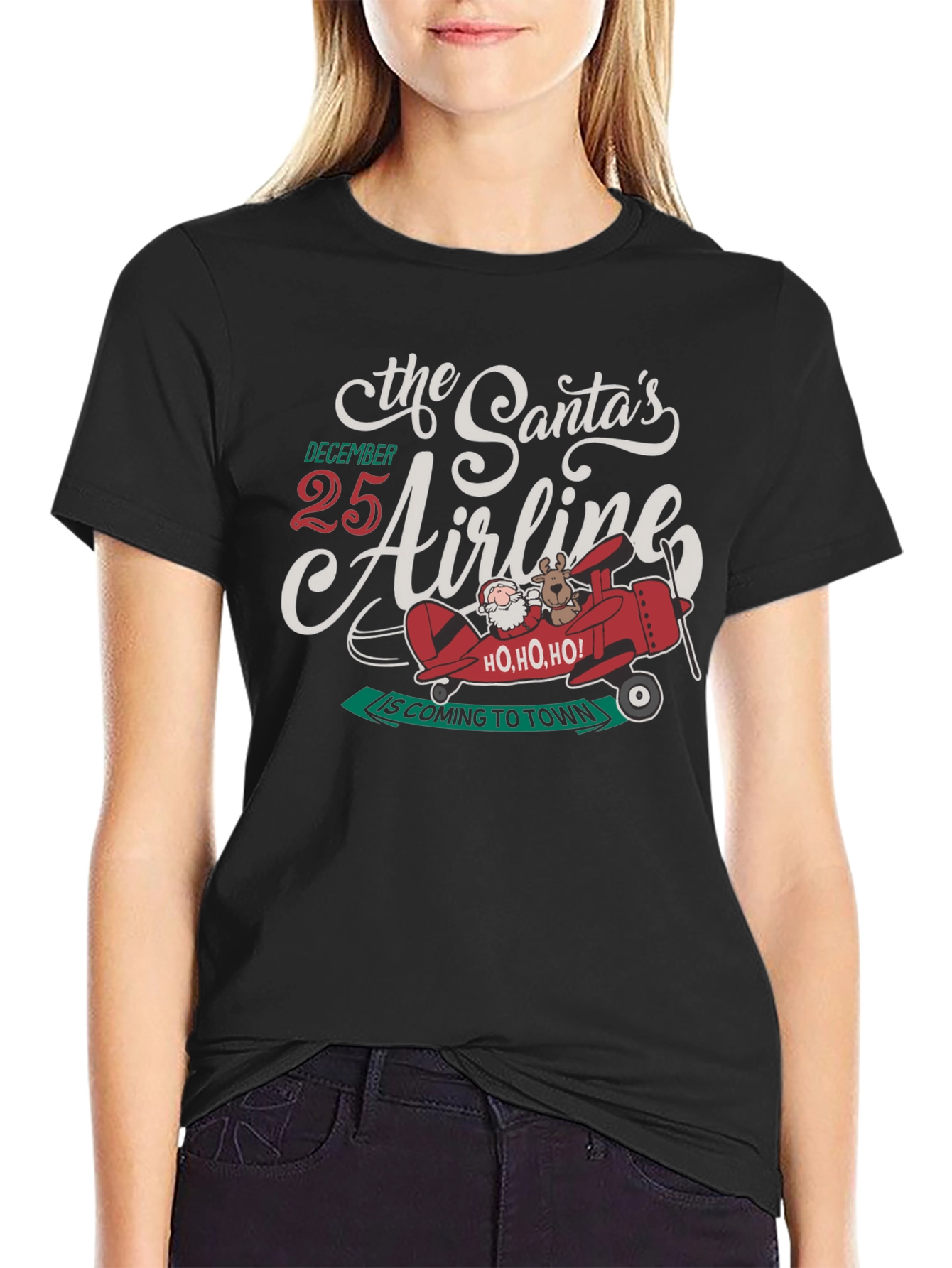 Santas Airline Christmas T-Shirt