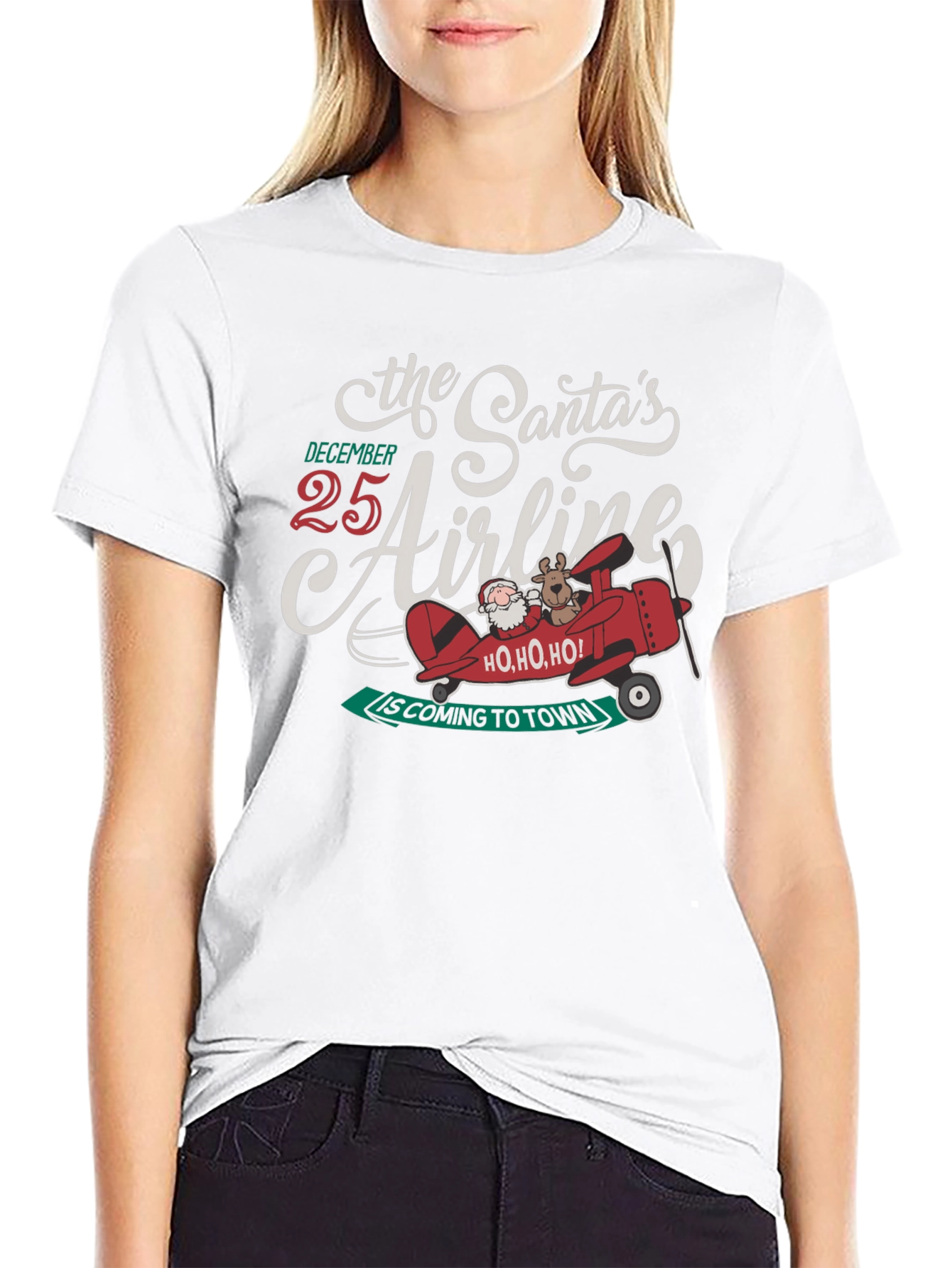 Santas Airline Christmas T-Shirt