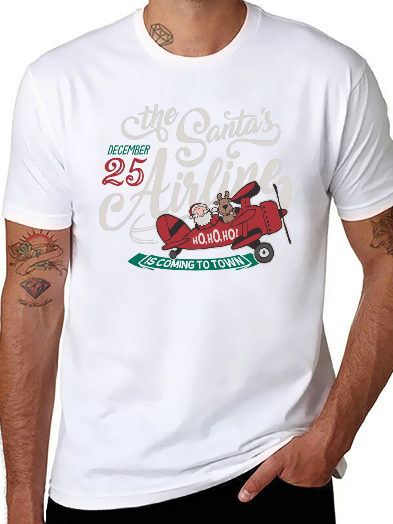 Santas Airline Christmas T-Shirt