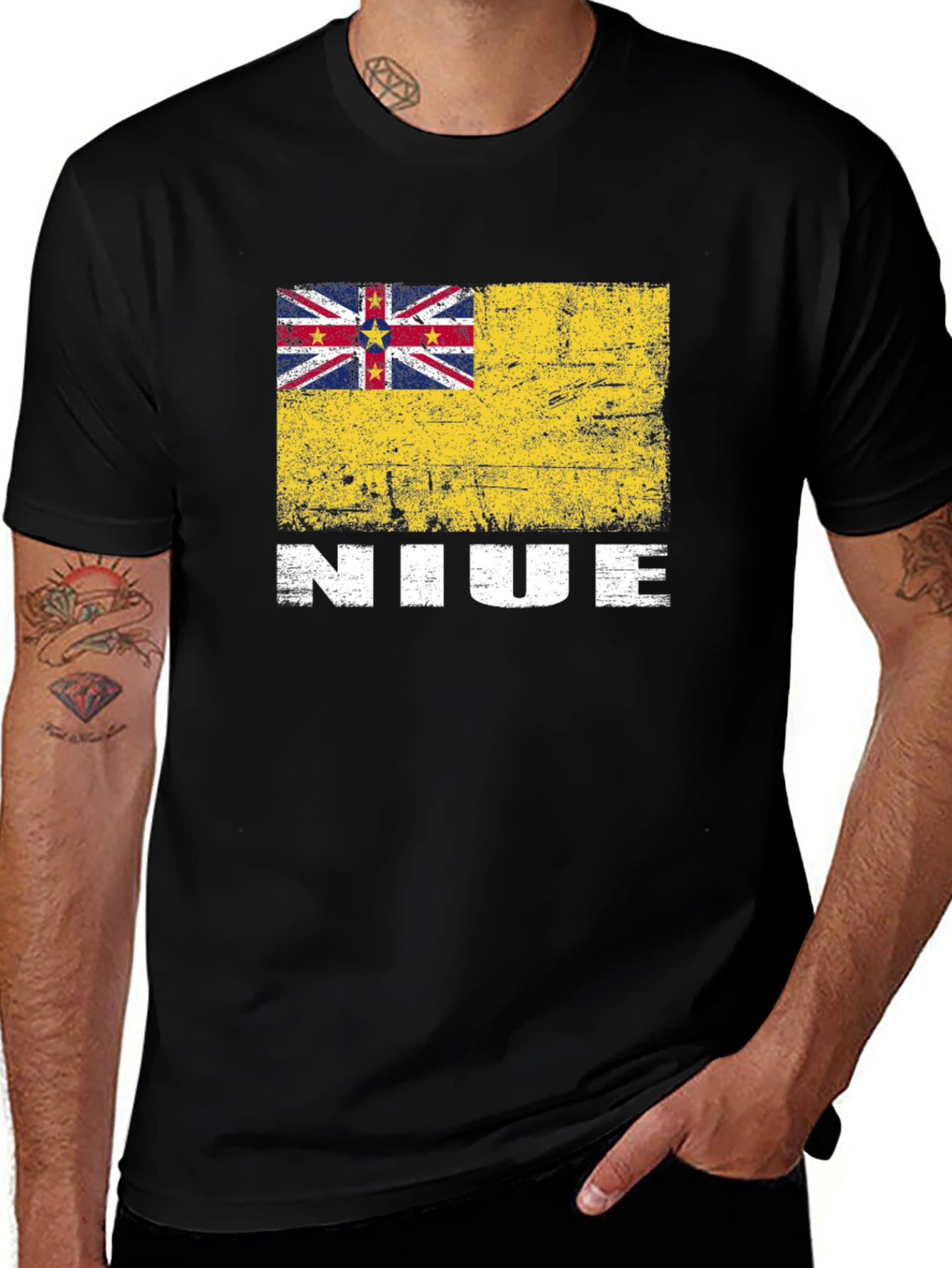 Niue Flag Graphic T-Shirt
