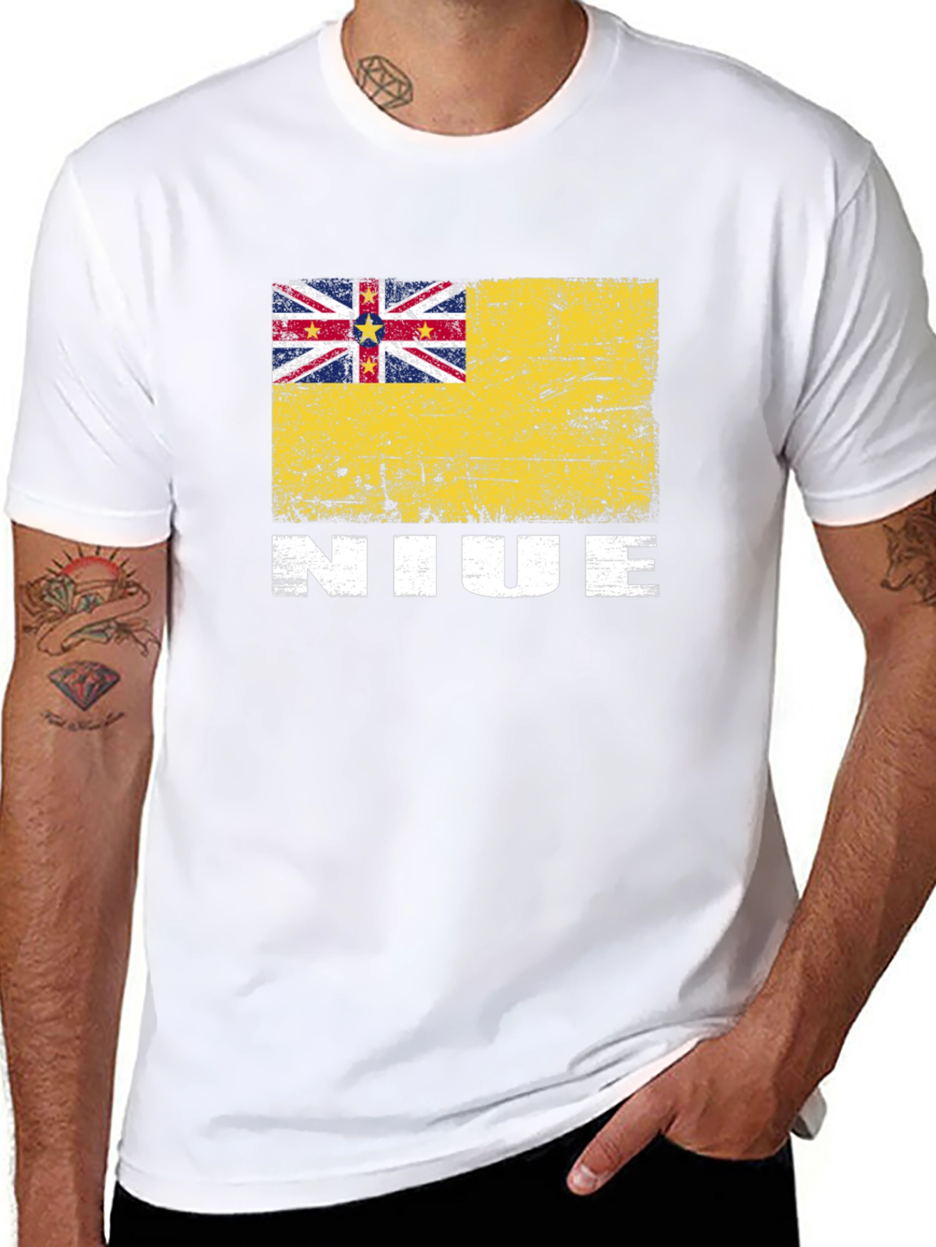 Niue Flag Graphic T-Shirt
