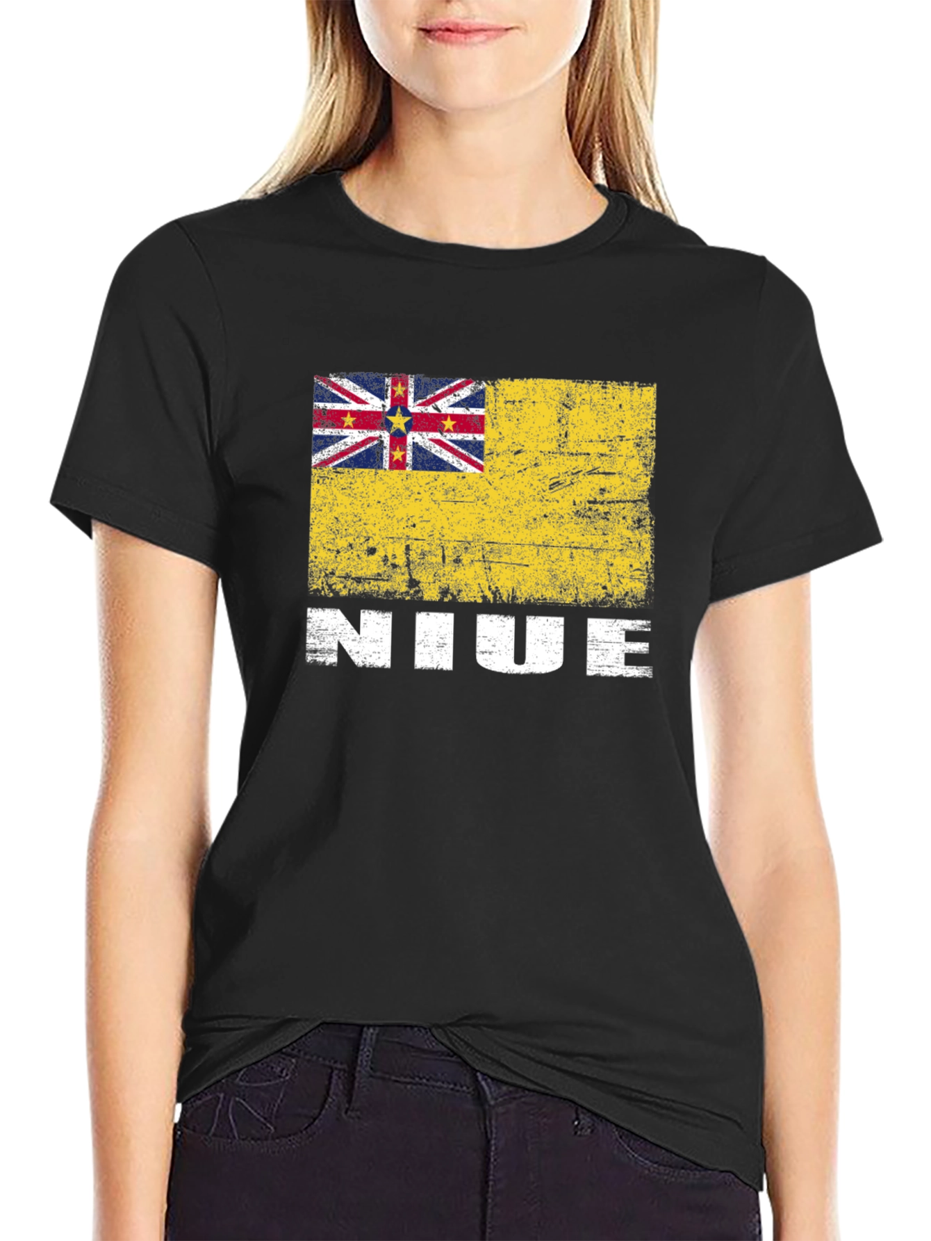 Niue Flag Graphic T-Shirt