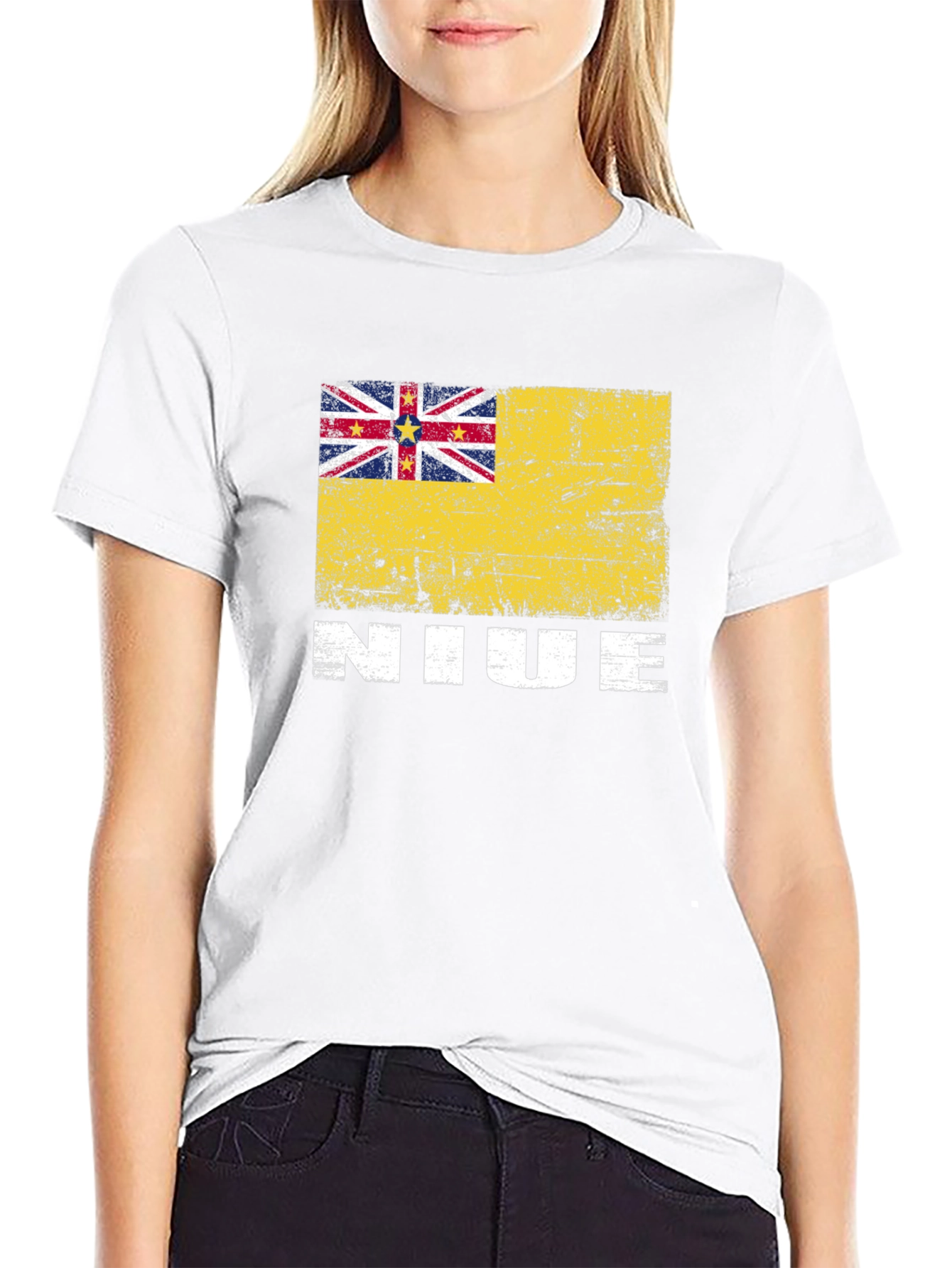 Niue Flag Graphic T-Shirt
