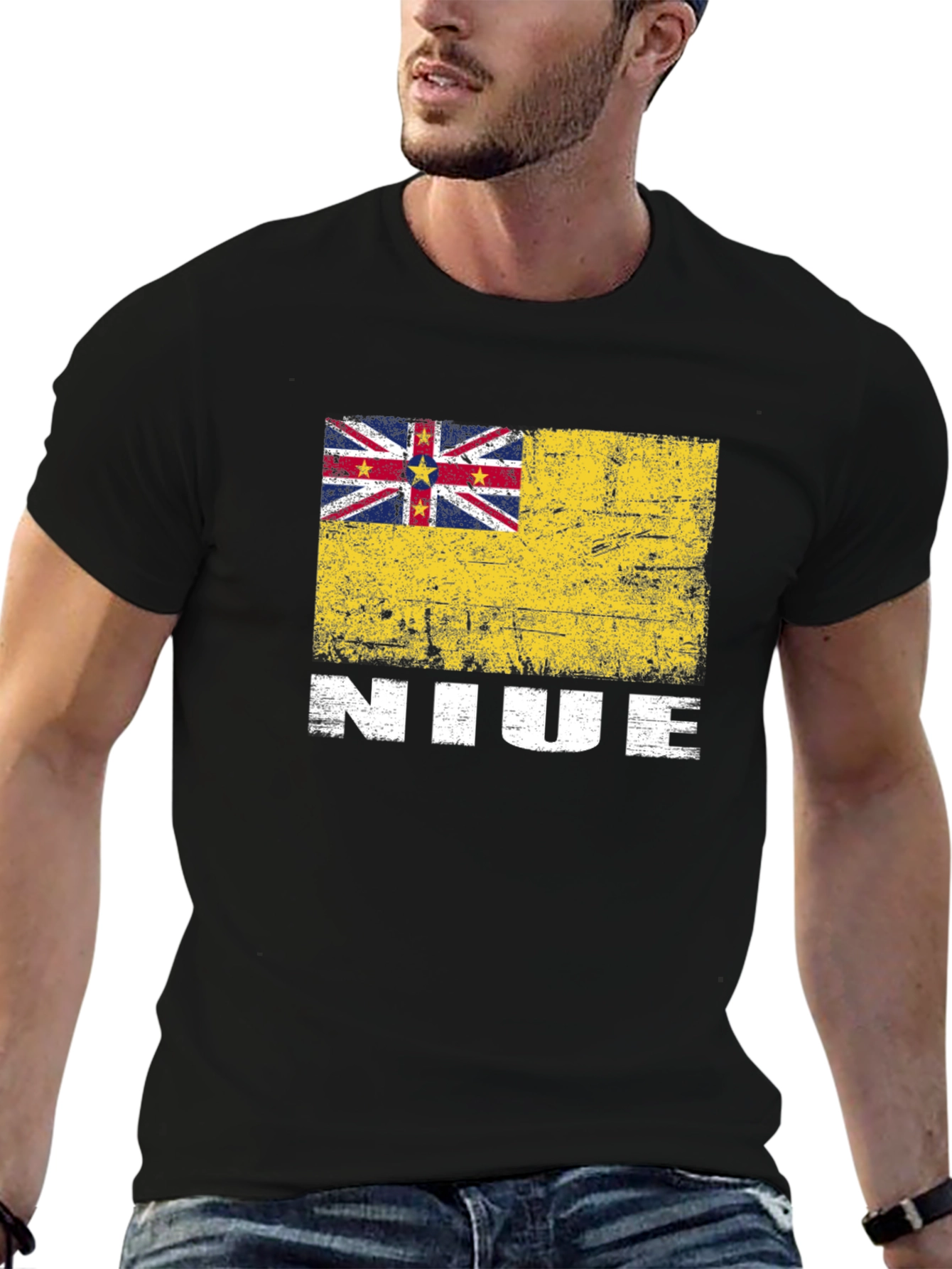 Niue Flag Graphic T-Shirt