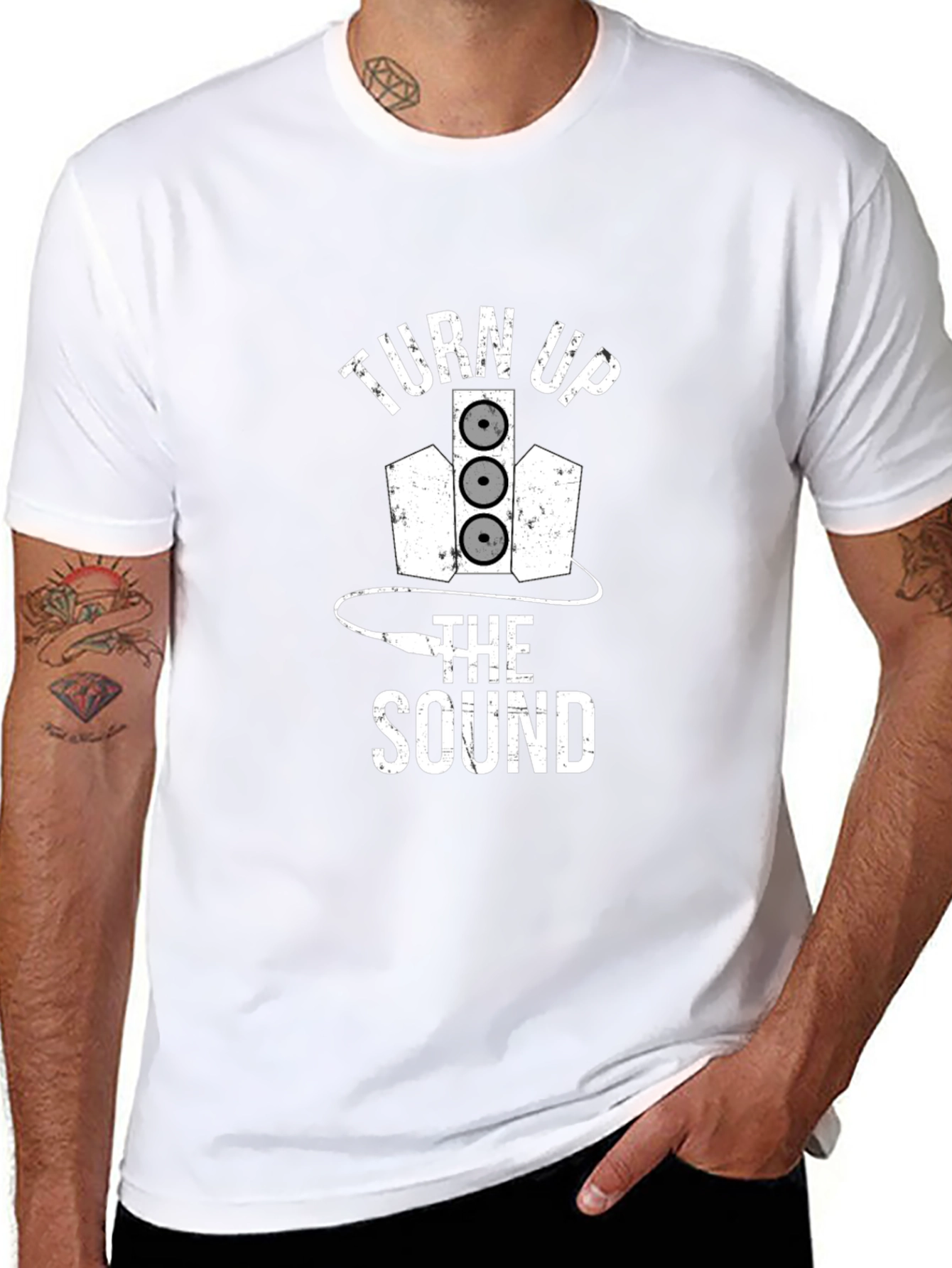 Turn Up the Sound Black T-Shirt