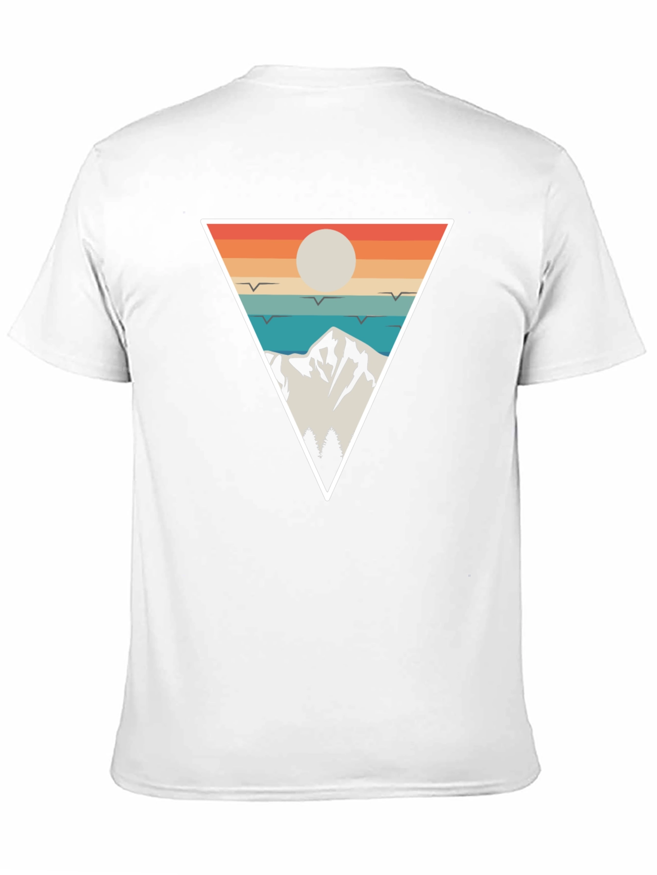 Retro Mountain Triangle T-Shirt - Adventure Style