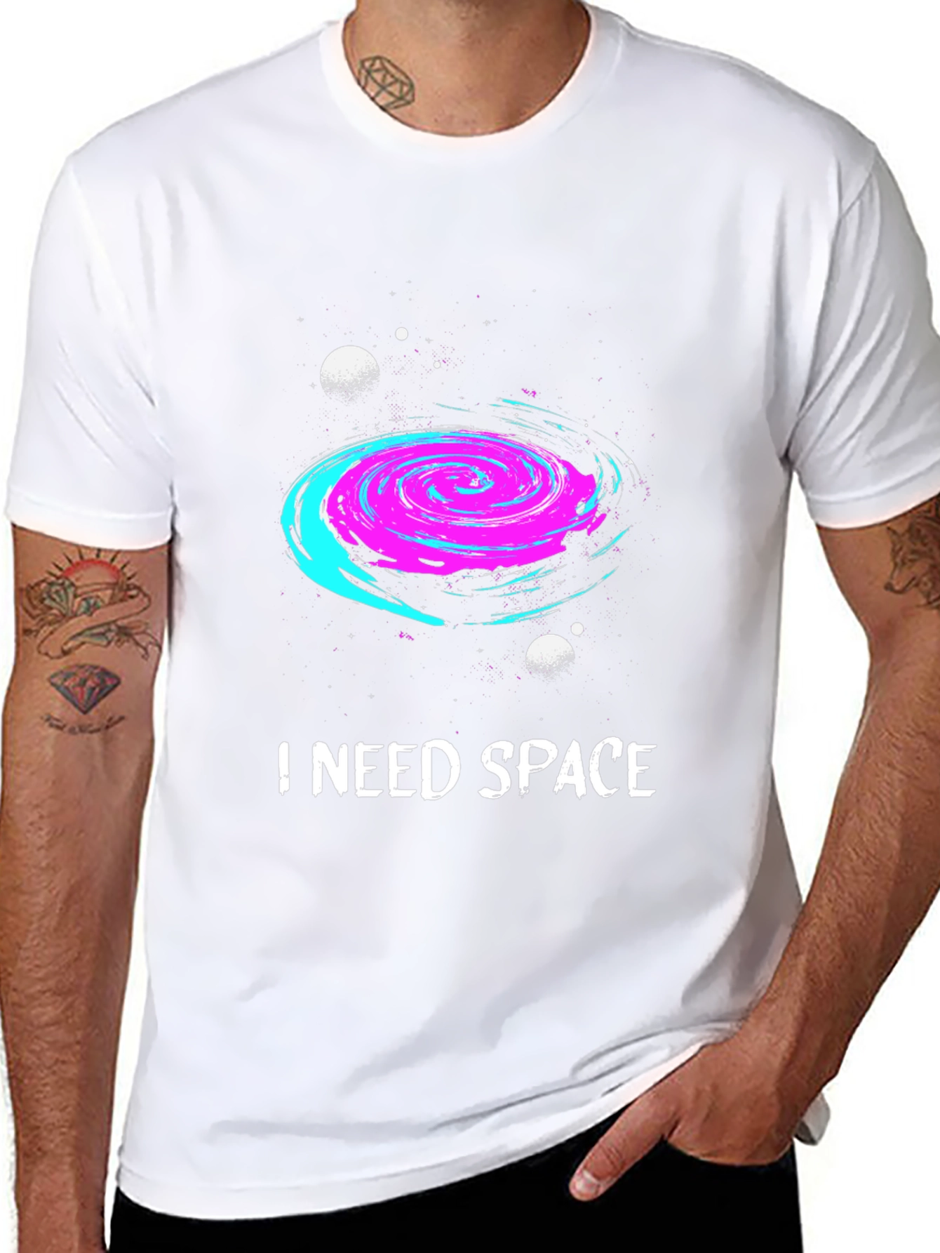 I Need Space Galaxy Graphic T-Shirt