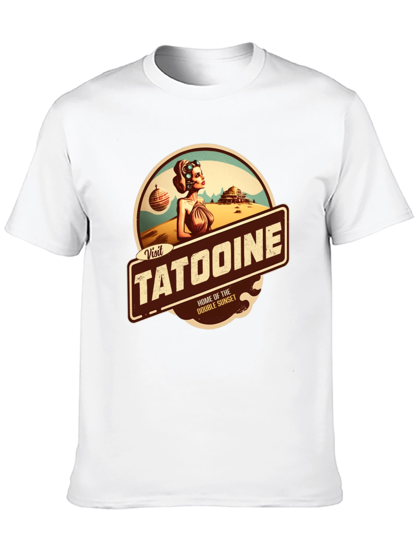 Visit Tatooine T-Shirt - Double Sunset Graphic Tee