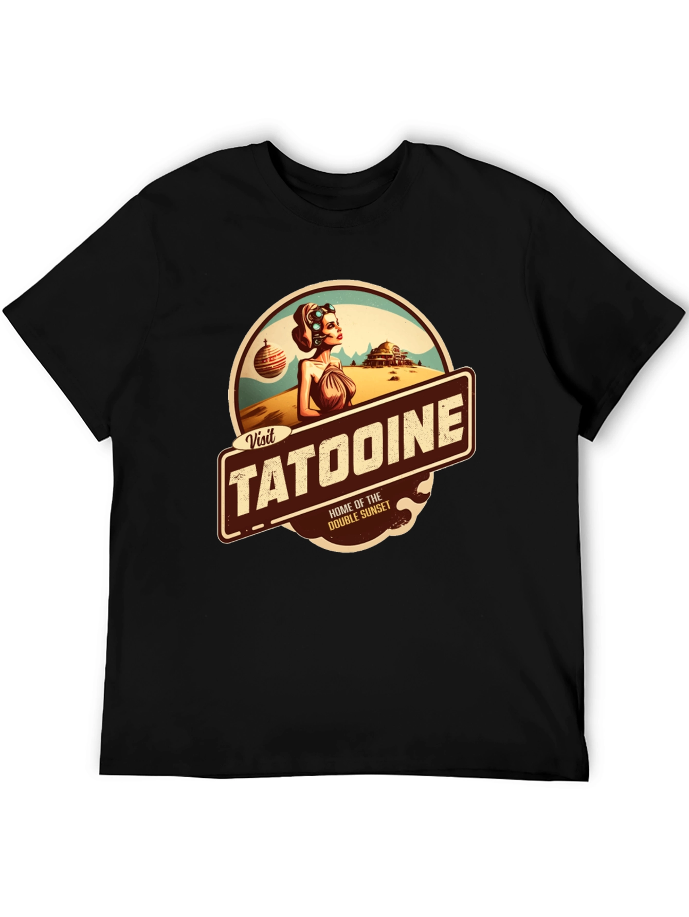 Visit Tatooine T-Shirt - Double Sunset Graphic Tee