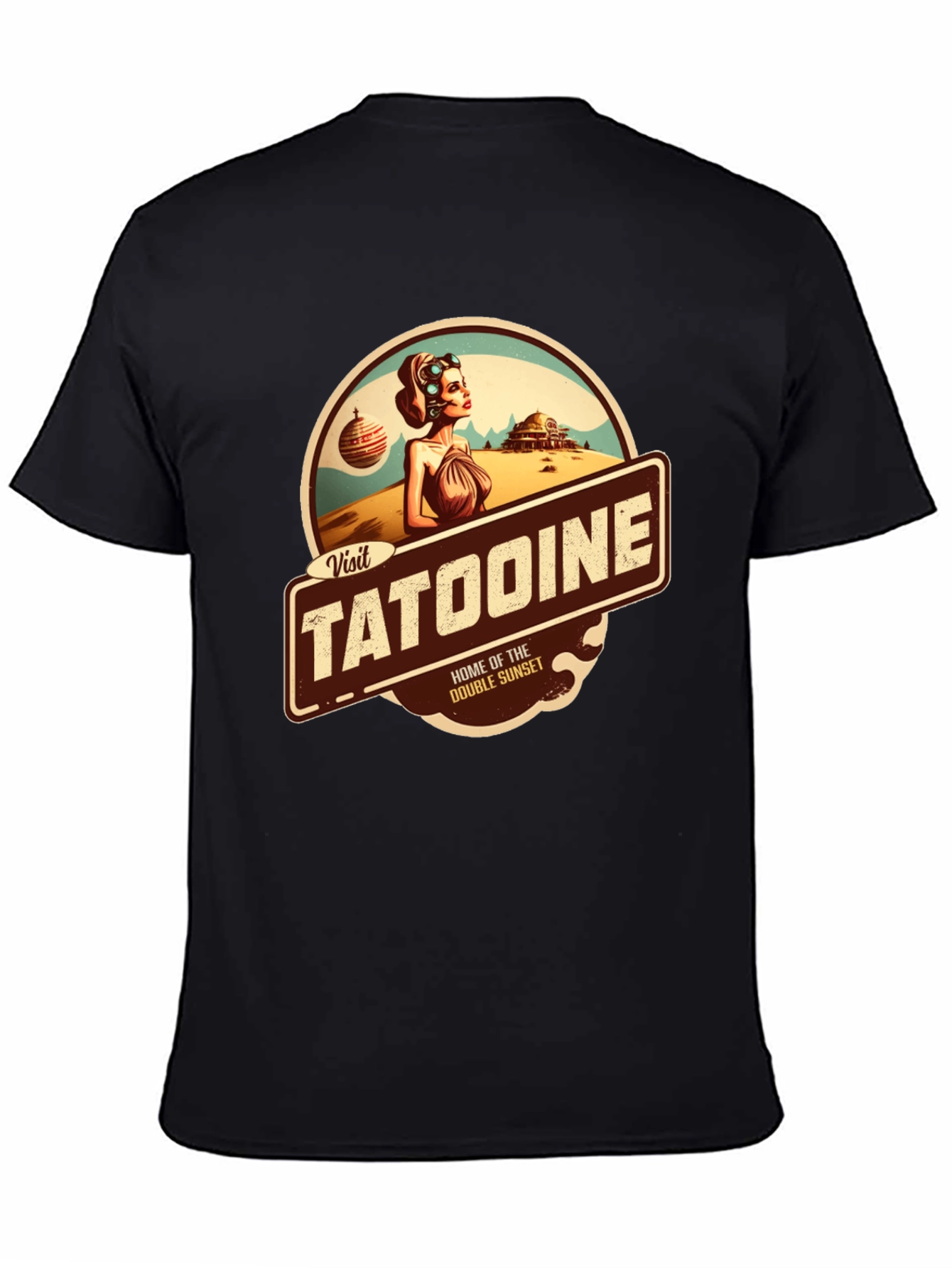 Visit Tatooine T-Shirt - Double Sunset Graphic Tee