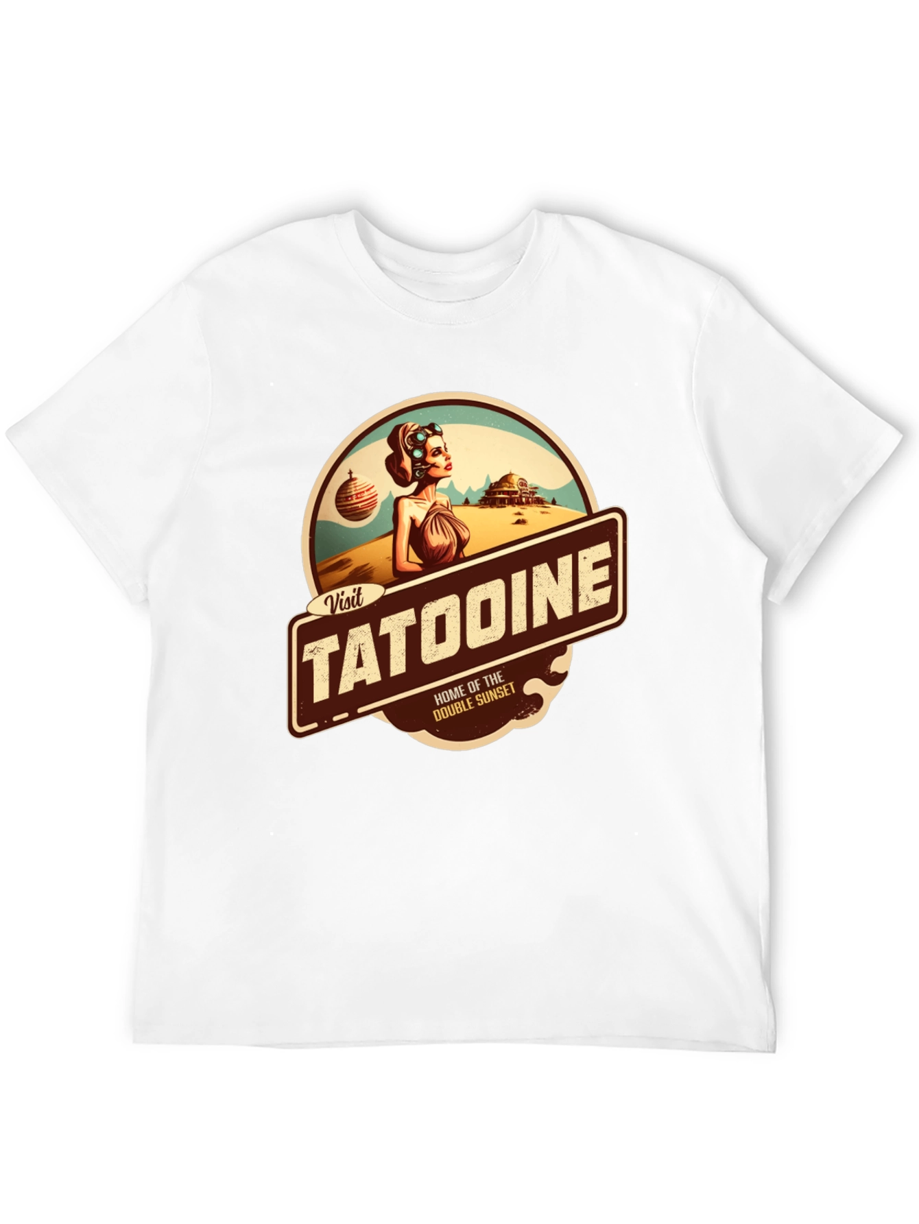 Visit Tatooine T-Shirt - Double Sunset Graphic Tee